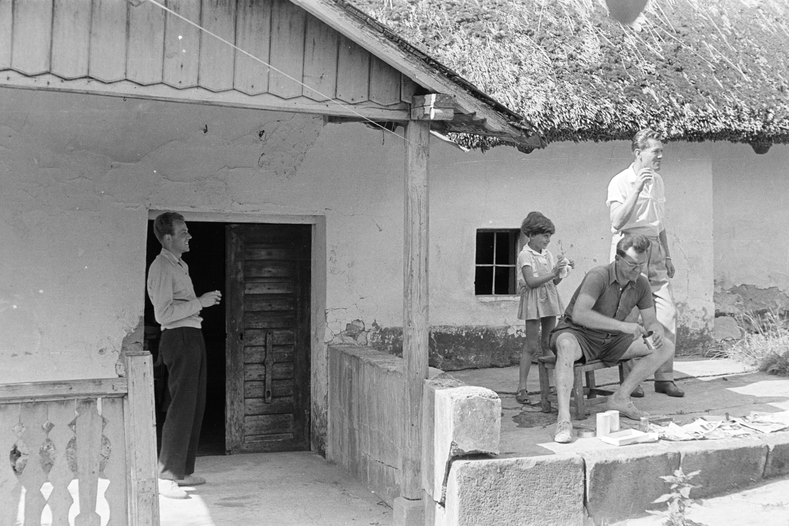 1962, Krantz Károly, thatch roof, Fortepan #219162