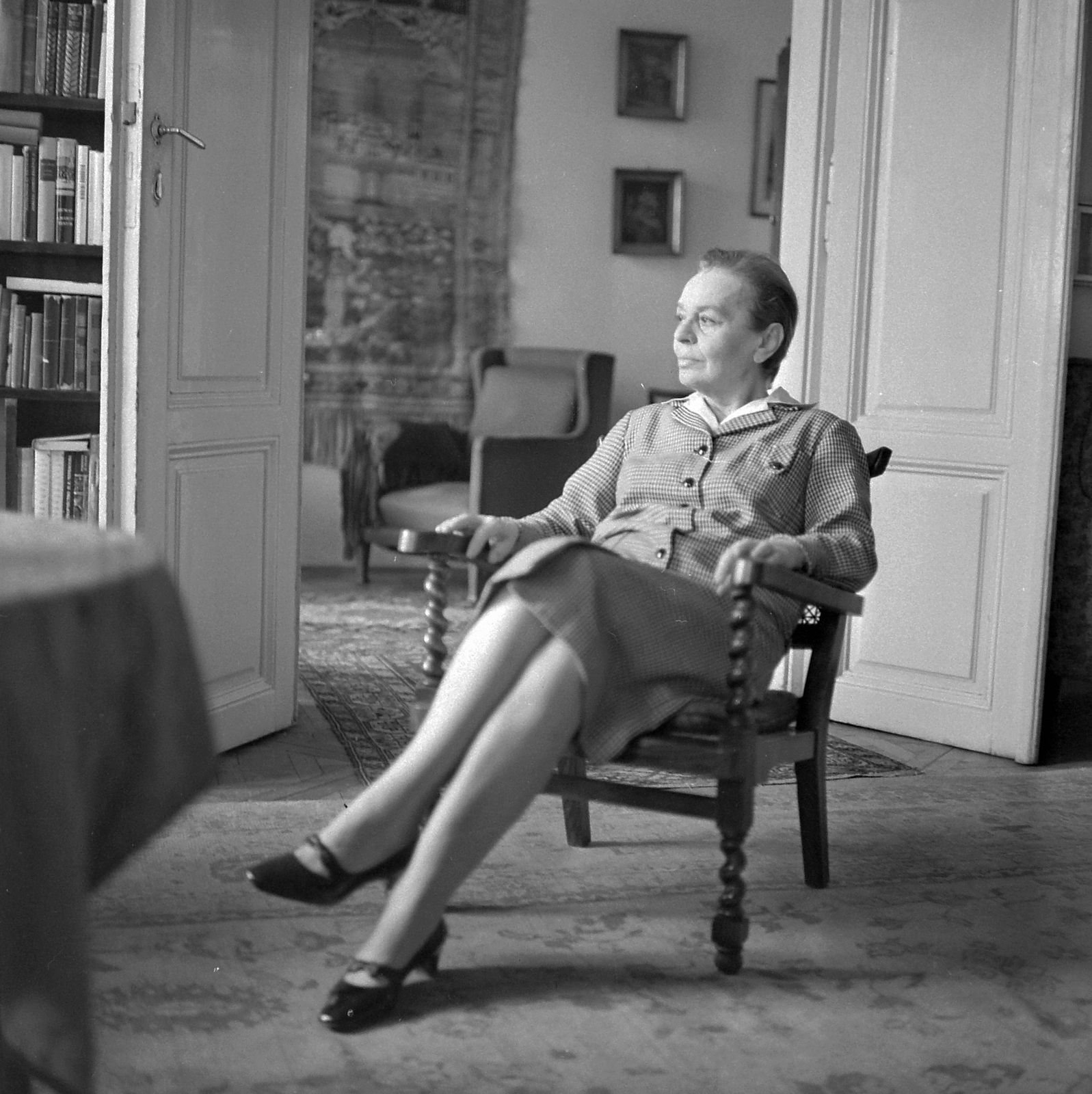 Hungary, Sulyok Mária színművésznő., 1962, Kotnyek Antal, portrait, celebrity, Fortepan #21918