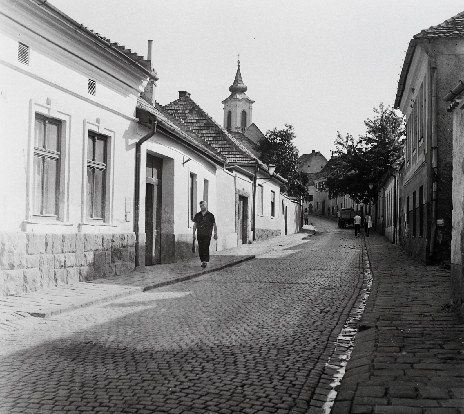 Hungary, Szentendre, Bogdányi út (Vöröshadsereg utca), szemben a Blagovesztenszka görögkeleti templom., 1971, Kotnyek Antal, street view, Fortepan #21928