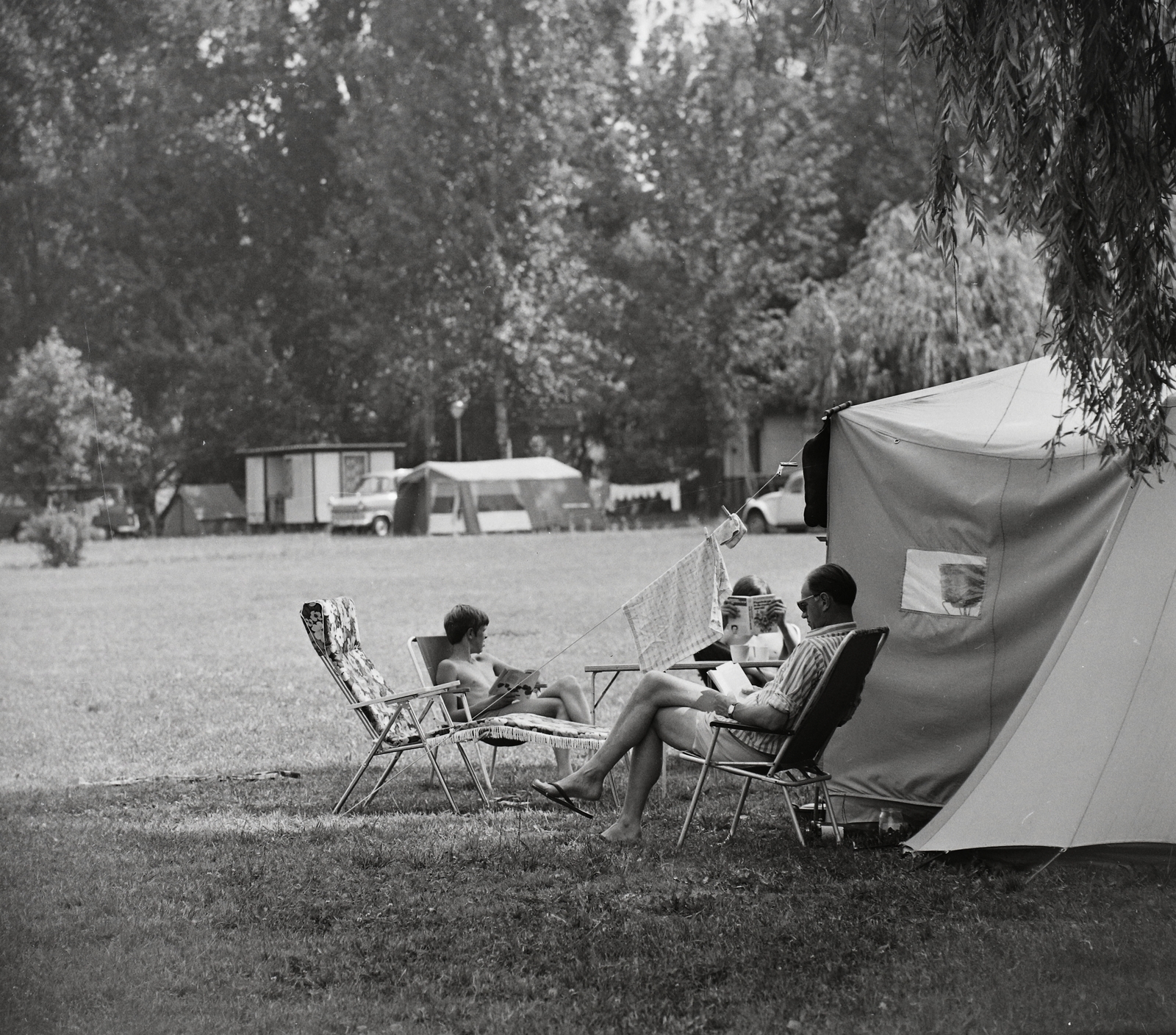 Hungary, Nagymaros, kemping., 1971, Kotnyek Antal, tent, camping, Fortepan #21940