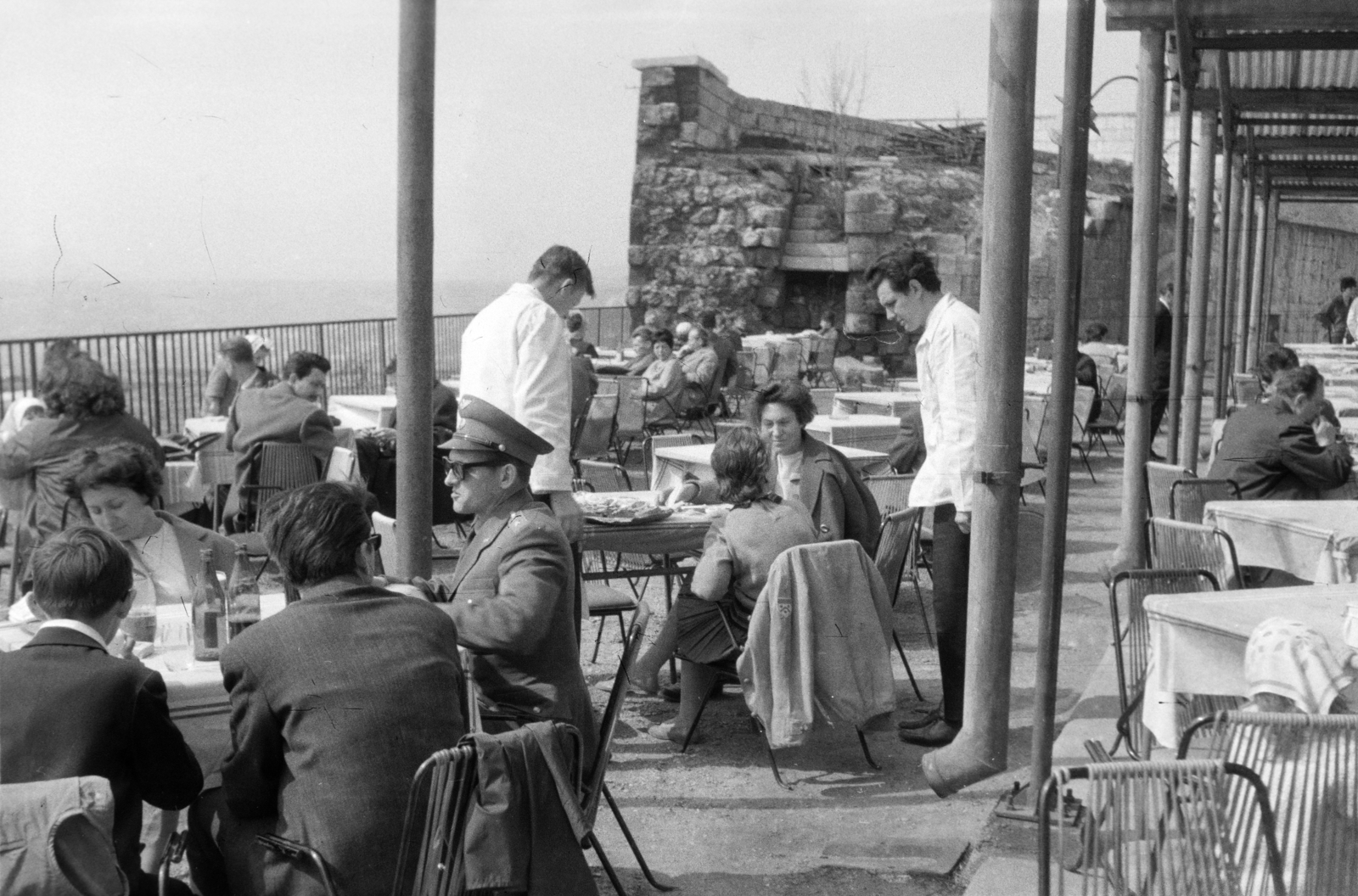 Hungary, Budapest XI., Citadella, eszpresszó., 1966, László Áron, Budapest, Fortepan #219433