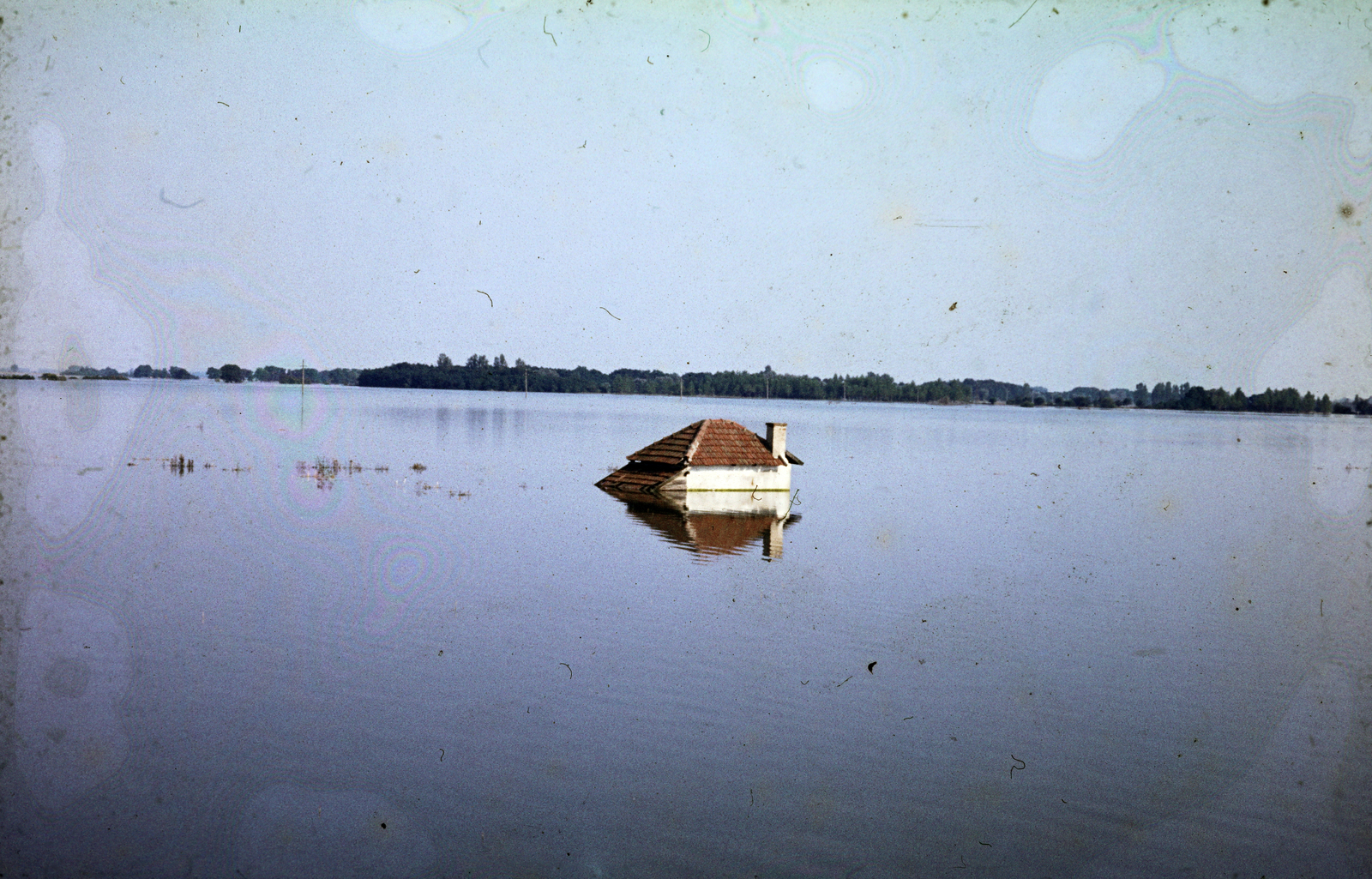 1974, Mezey András, colorful, flood, Fortepan #219608