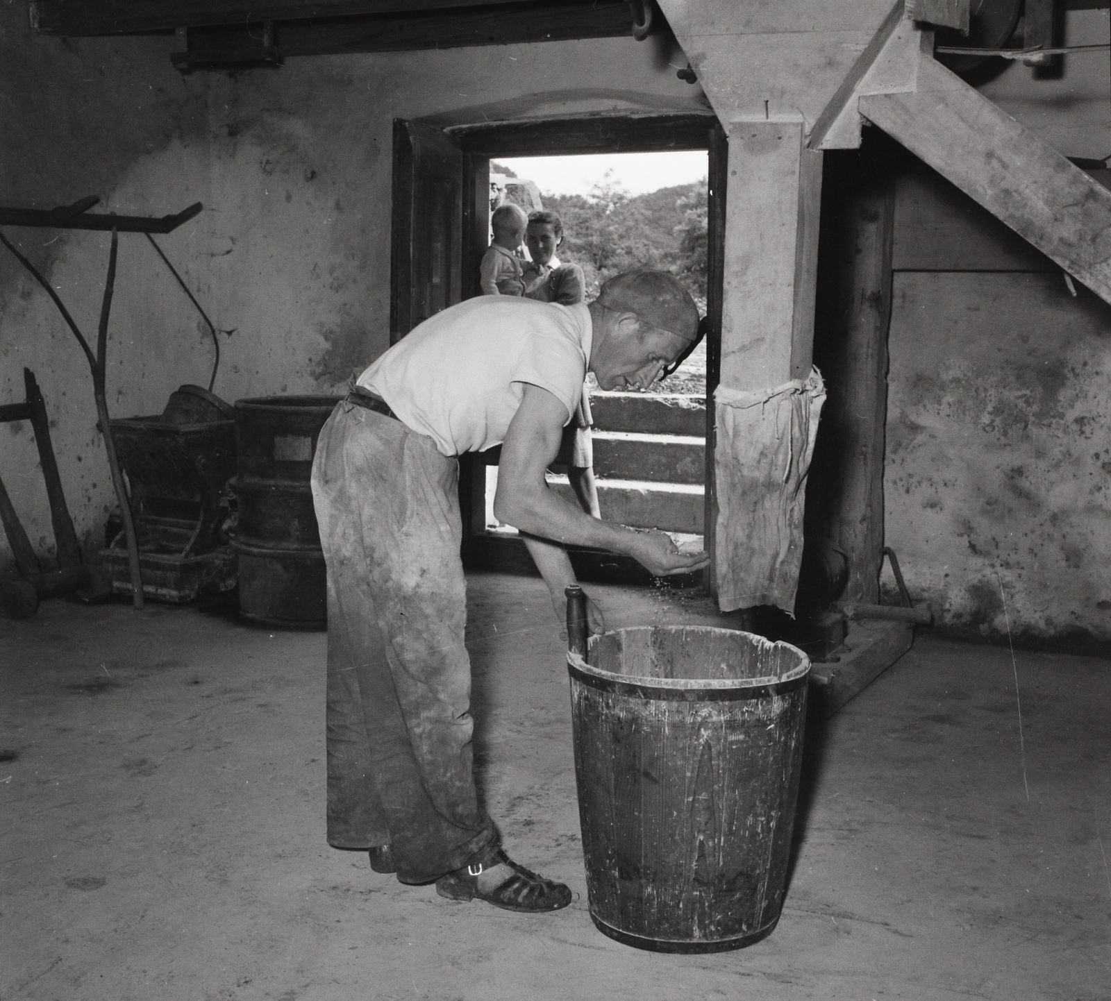 Hungary, Jásd, a Gaja-patak melletti malom., 1957, Kotnyek Antal, Mill, Fortepan #21972