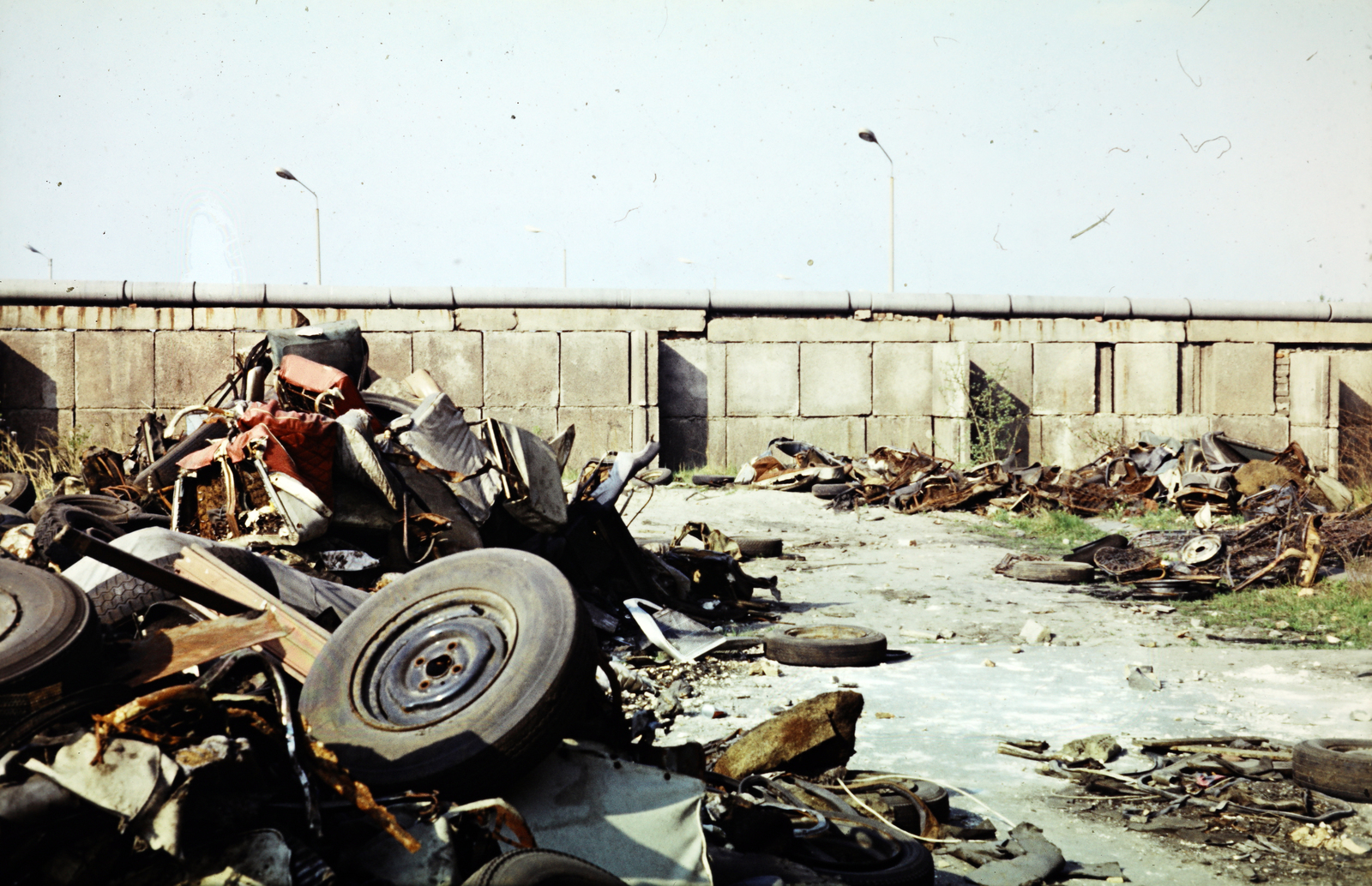 Germany, Berlin, Nyugat-Berlin., 1973, Mezey András, colorful, Berlin Wall, West Berlin, Fortepan #219747