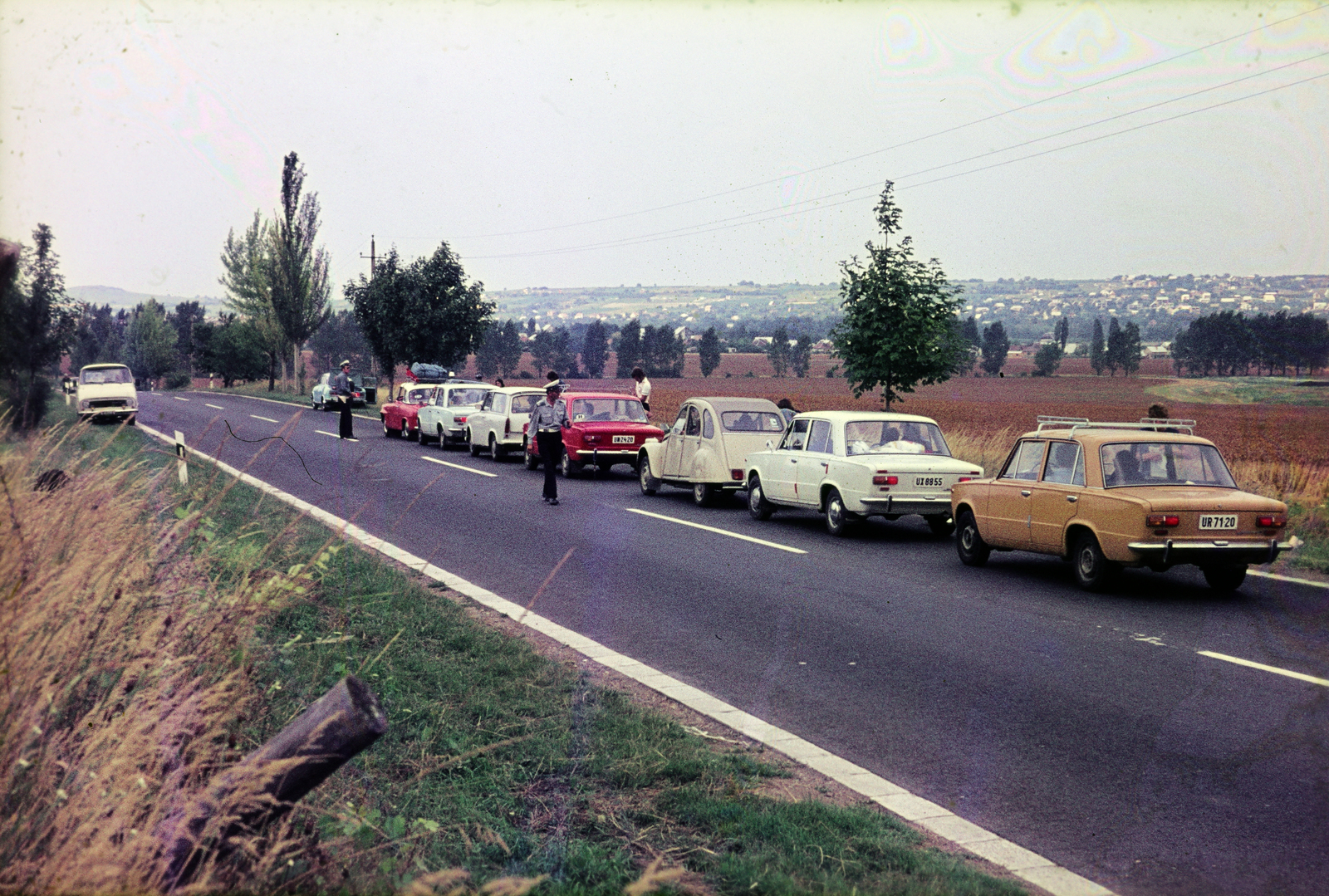 1980, Mezey András, rendszám, rendőr, Fortepan #219873