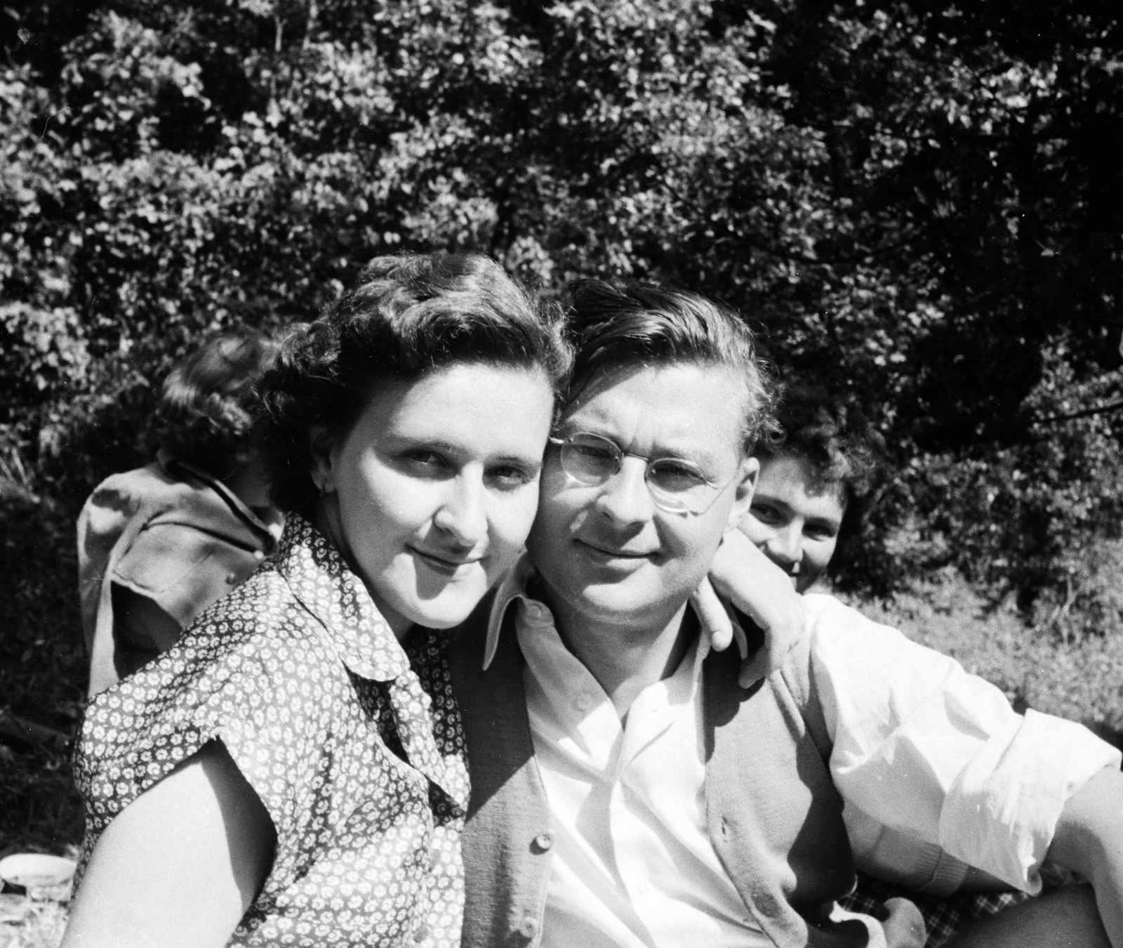 1957, Mihály Tamás, man and woman, summer, Fortepan #219934