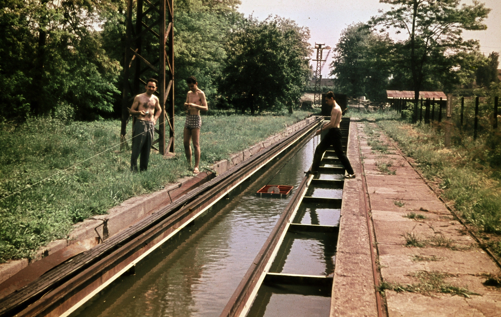 Hungary, Budapest IX., Kvassay Jenő út 1., VITUKI, kisminta-kísérlet., 1968, N. Kósa Judit, Budapest, water flow meter, Fortepan #219989