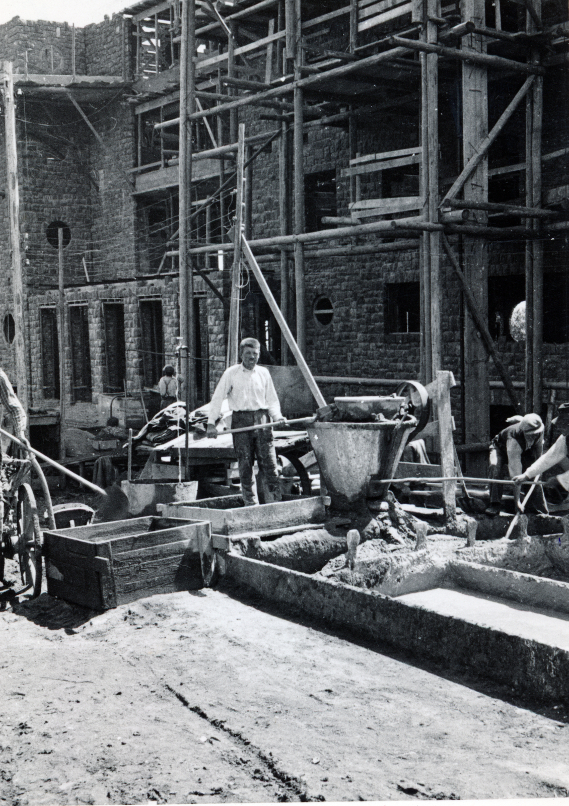 Magyarország, Galyatető, Mátraszentimre, a Nagyszálló építése., 1938, Jankó András, Fortepan #220675