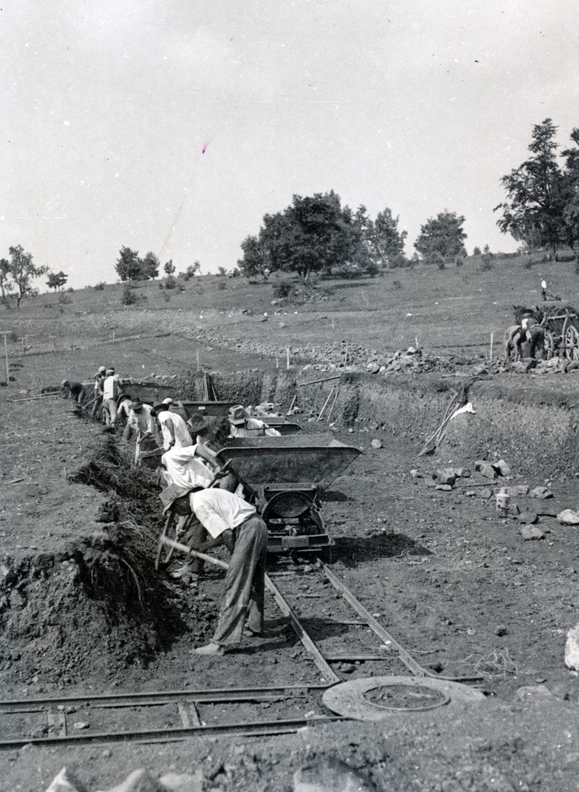 1938, Jankó András, mining, railway cart, Fortepan #220685