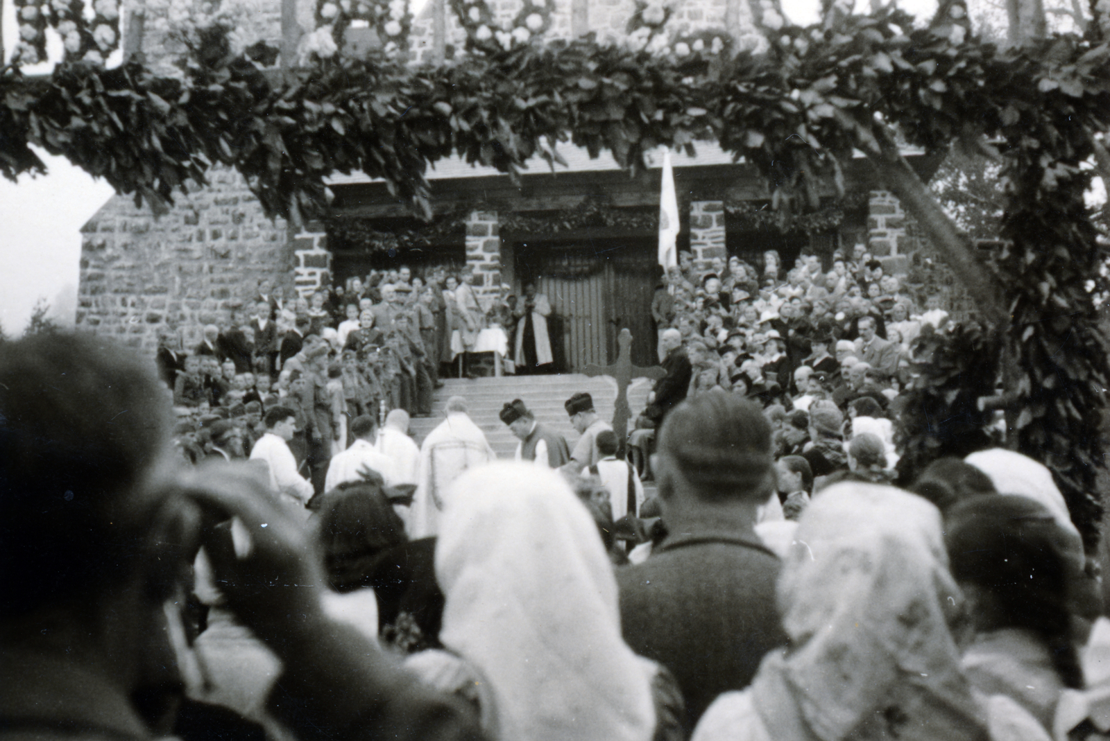Hungary, Galyatető, Mátraszentimre, Magyarok Nagyasszonya ("Kodály") templom., 1938, Jankó András, Fortepan #220715
