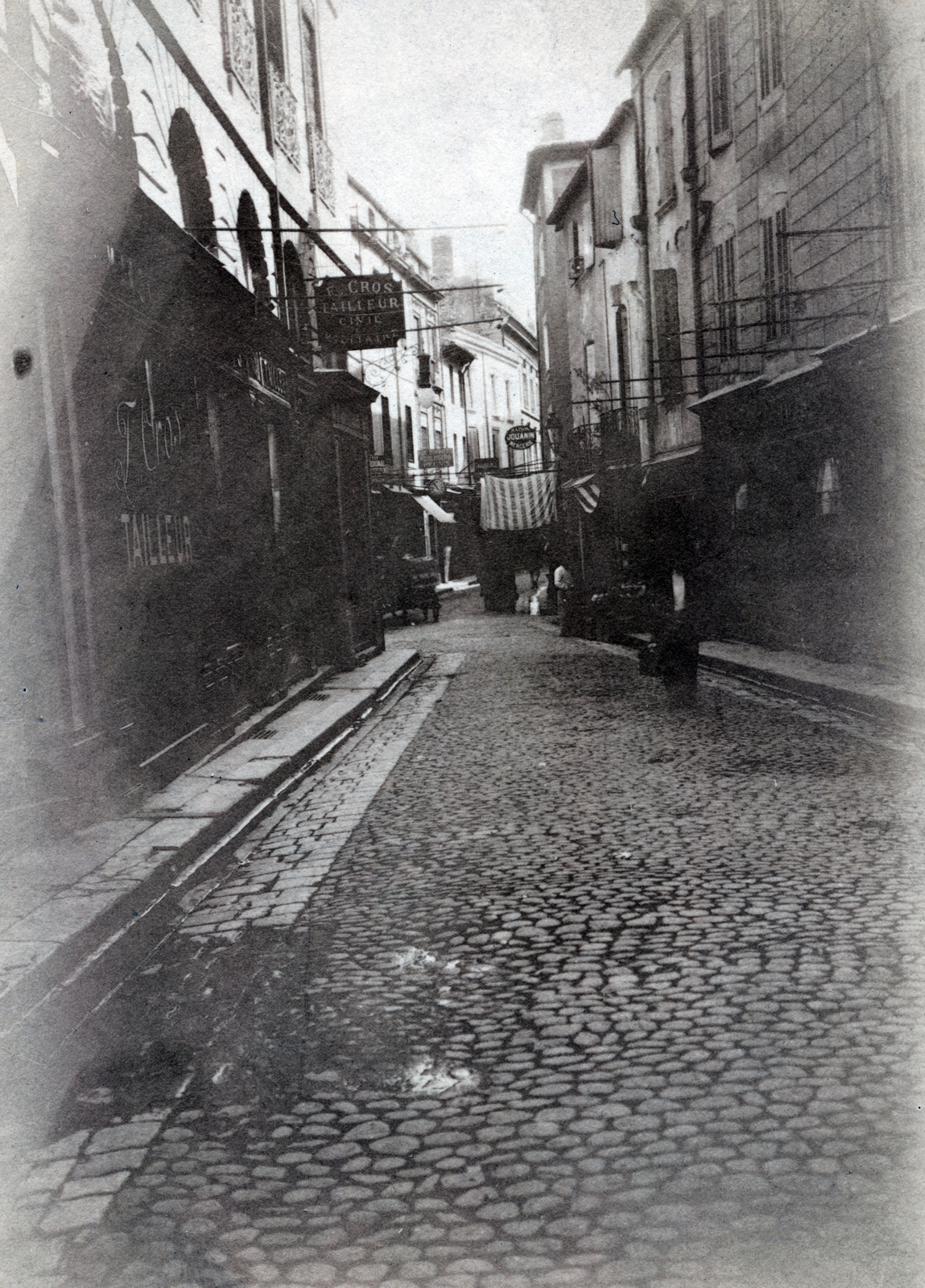 France, Nîmes, a Rue de l'Aspic a Place de l'Horloge felől., 1915, Jakucs János, Fortepan #220806