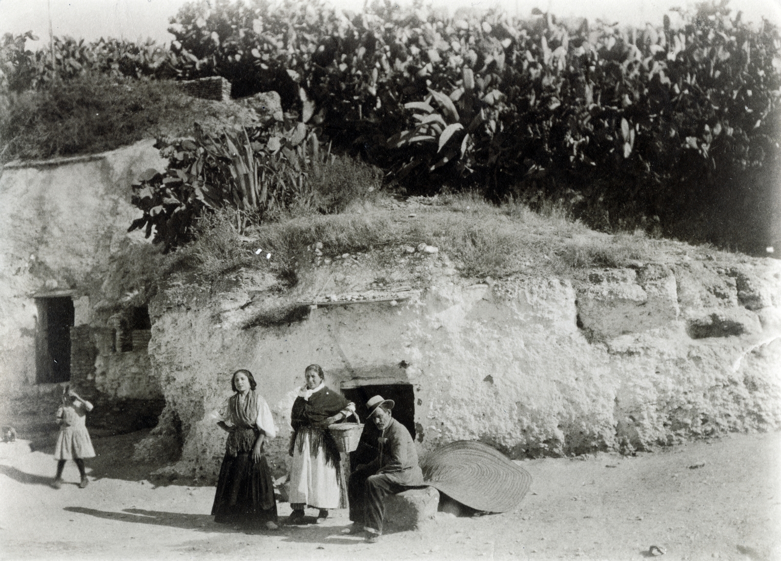 Spain, Sacromonte, barlanglakások (Las cuevas del Sacromonte)., 1915, Jakucs János, Fortepan #220811