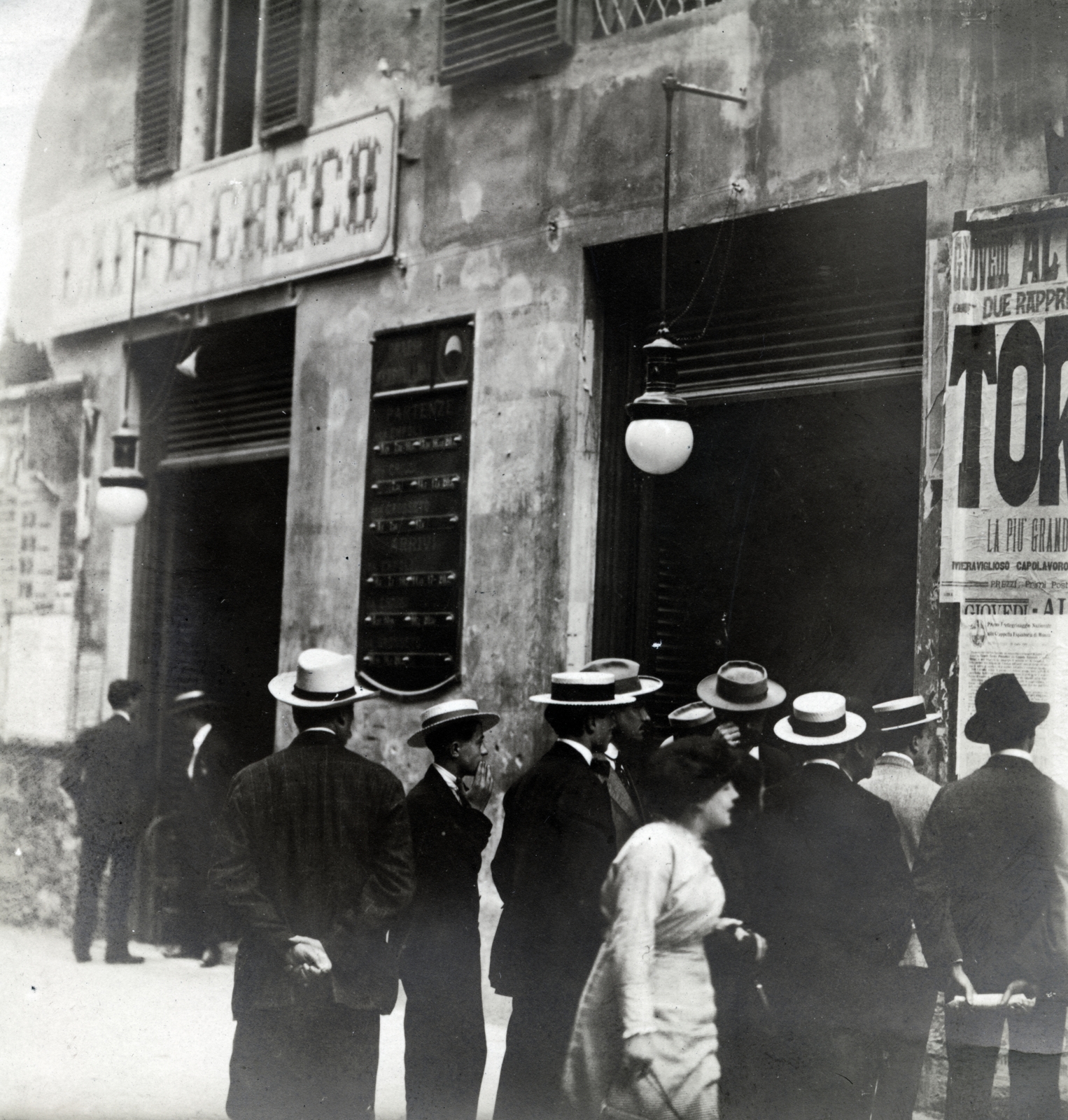 Italy, 1914, Jakucs János, street view, hat, Fortepan #220831