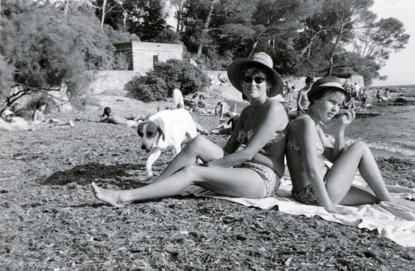 France, Saint-Raphaël, Plage de Boulouris., 1962, Hámornik Balázs, Fortepan #221074