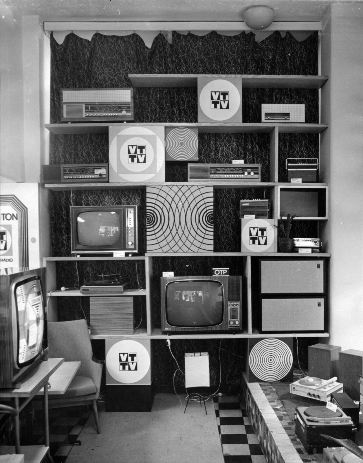 1974, Laborcz György, radio, television, Fortepan #221147