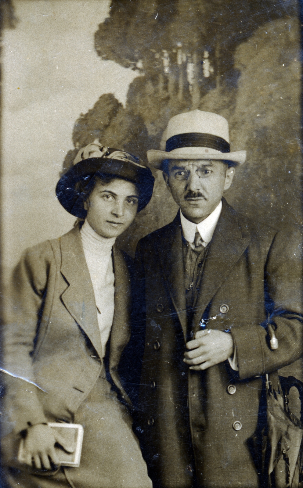 1914, Fekete Bernadette, man and woman, Fortepan #221328