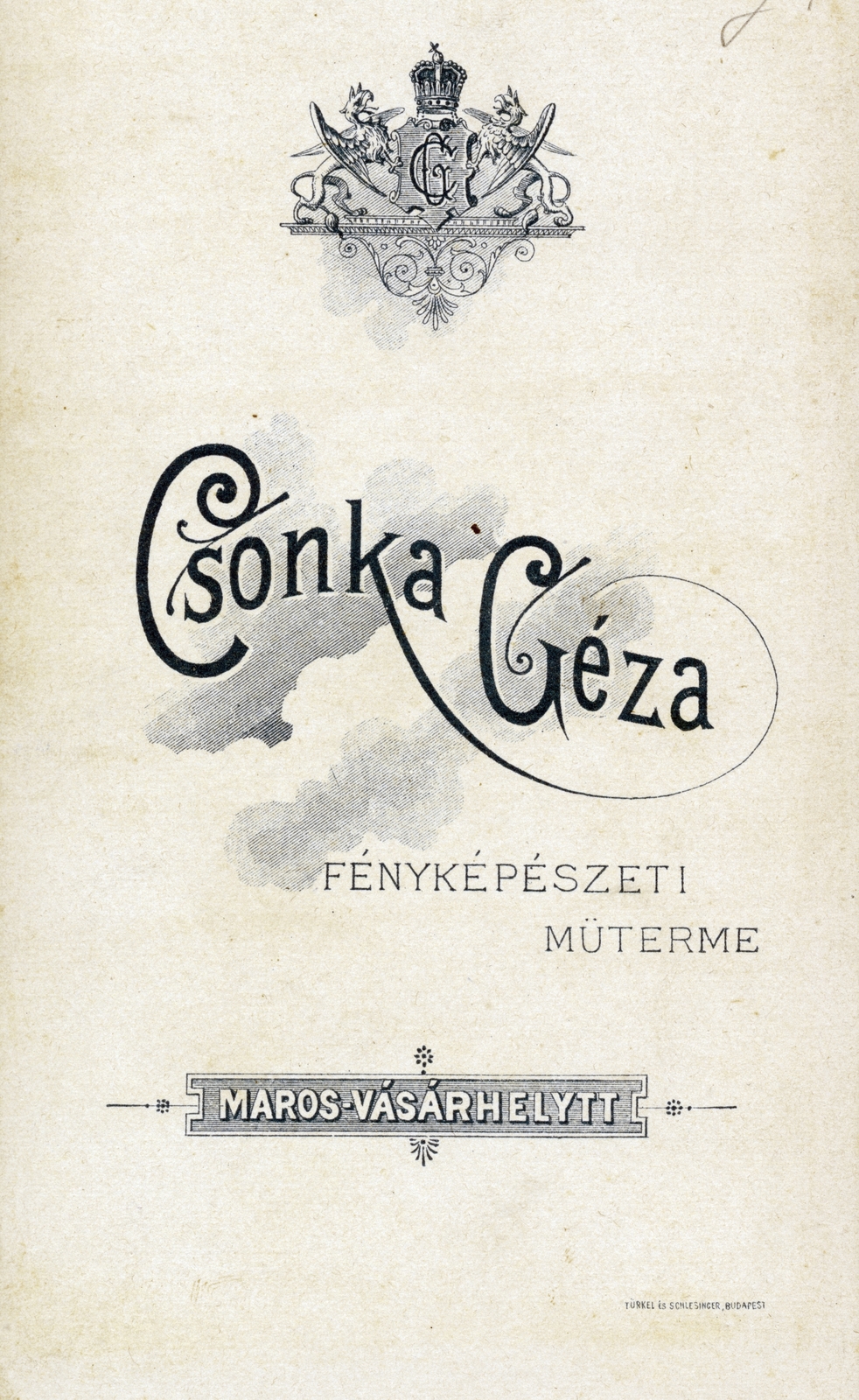 Marosvásárhely, 1907, Fekete Bernadette, hátlap, fényképész, műterem, Fortepan #221461