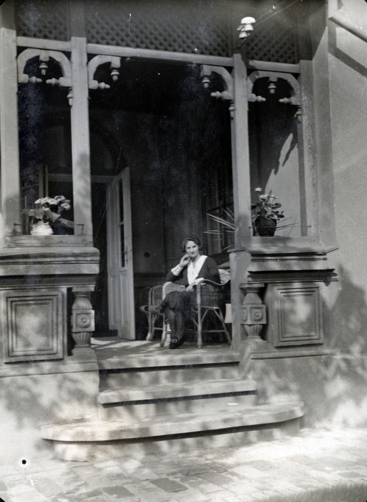 Hungary, Budapest XX., Kossuth Lajos utca 4. (ekkor Erzsébetfalva, Hitel Márton utca 4.), mára lebontva., 1915, Simon Henrik, Budapest, stairs, disappeared, Fortepan #221738