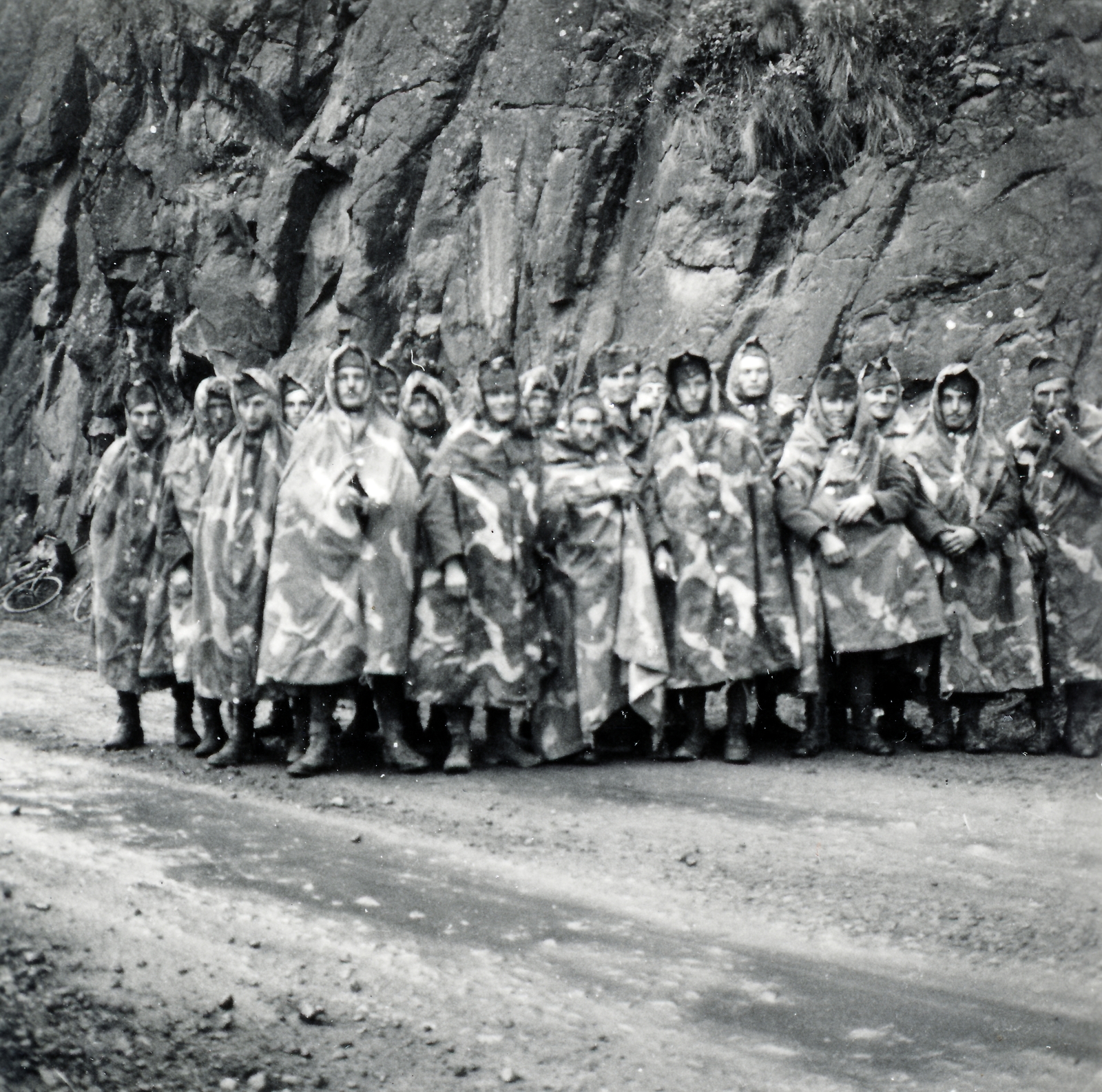 1940, Fábián István, camouflage pattern, ground cloth, Fortepan #221744