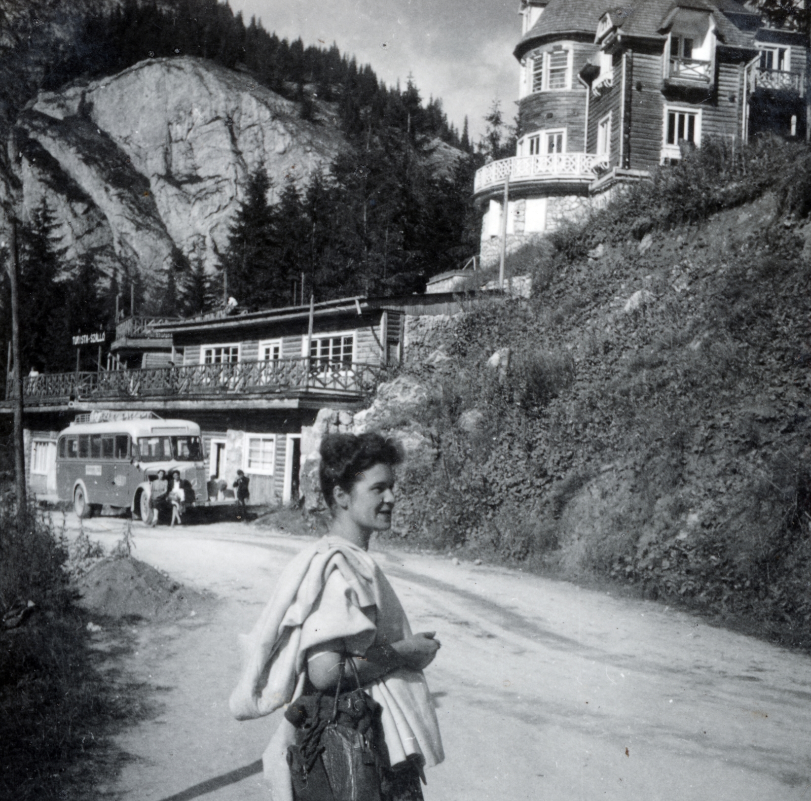 Romania,Transylvania, Casa Alba turistaszálló a Békás-szoros környékén., 1942, Garamvölgyi Lajos, Fortepan #221820