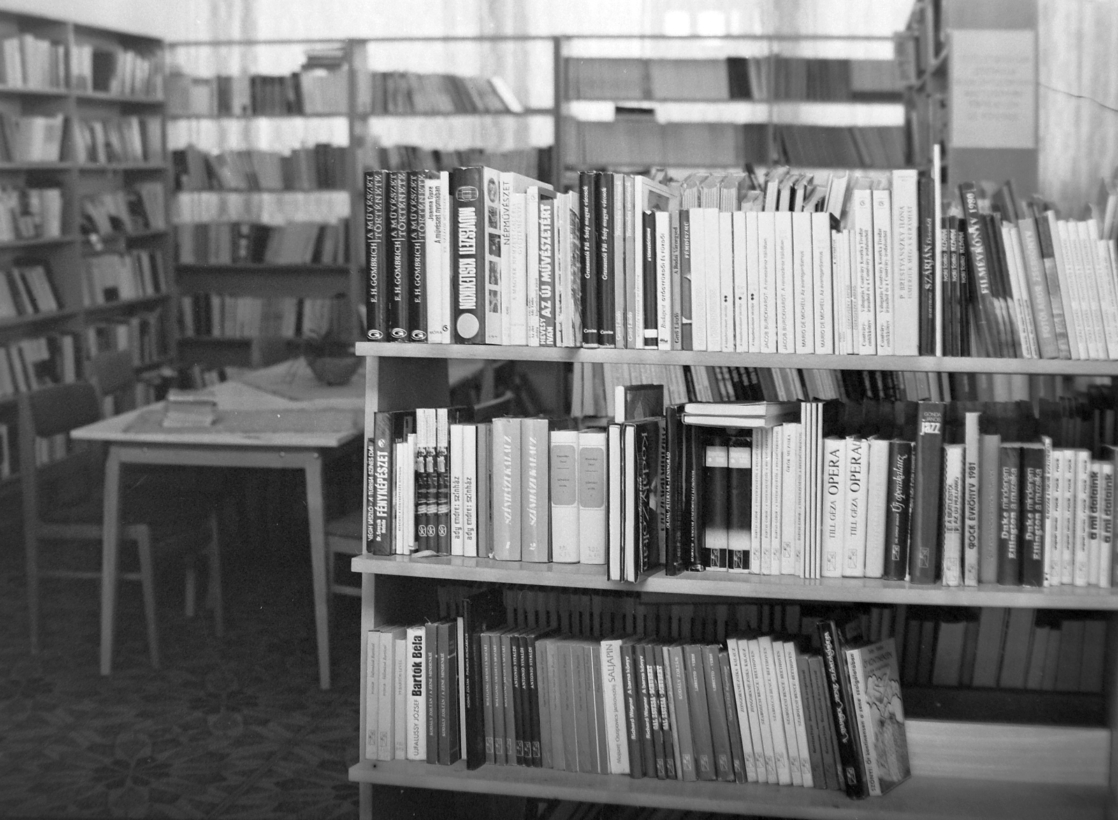 Hungary, 1980, MHSZ, book, library, Fortepan #22188