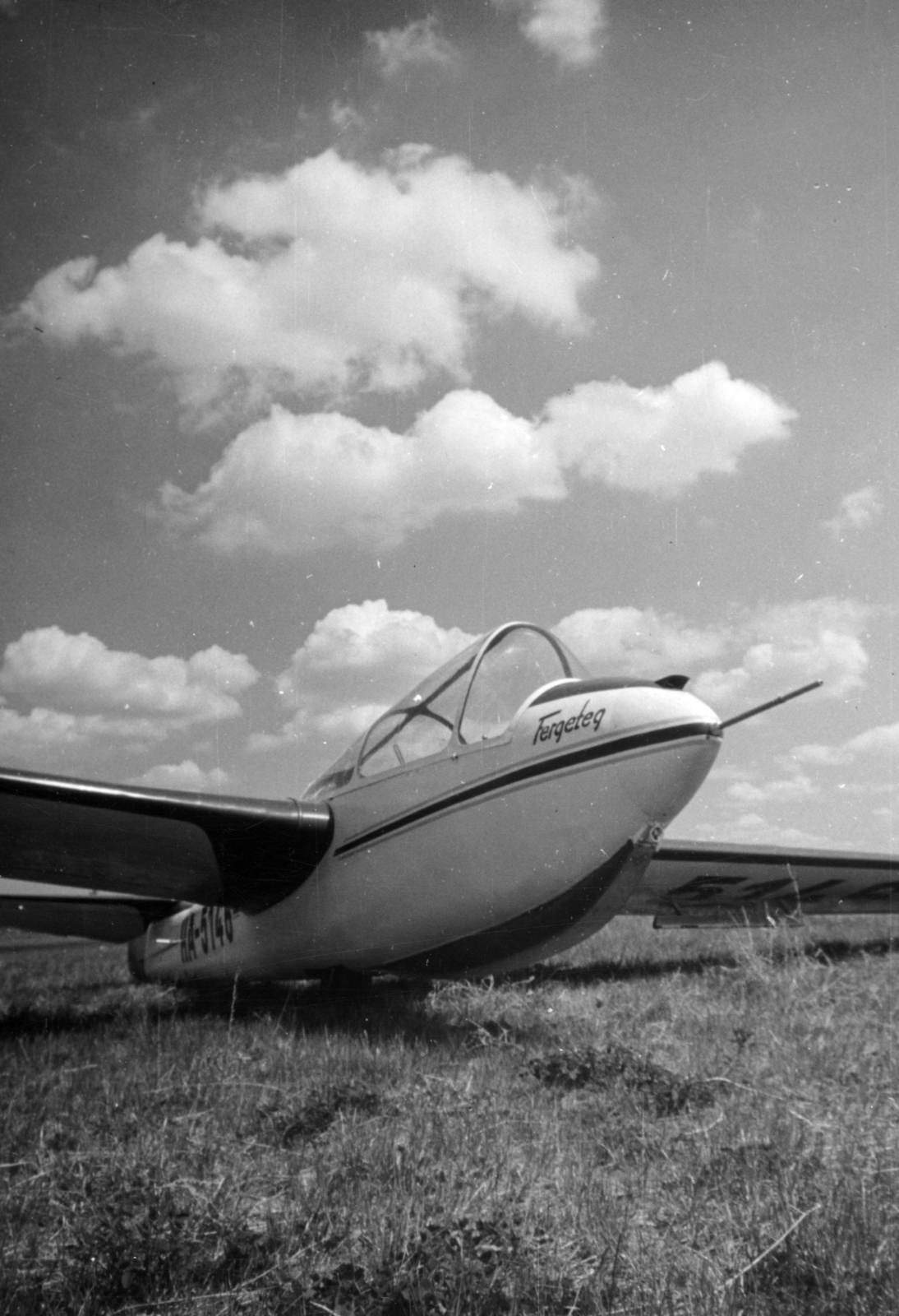 Hungary, Dunakeszi, repülőtér, Beniczky M-30 Fergeteg típusú vitorlázó repülőgép., 1952, Nasztanovics Ferenc, sailplane, Beniczky Lajos-design, Fortepan #222127