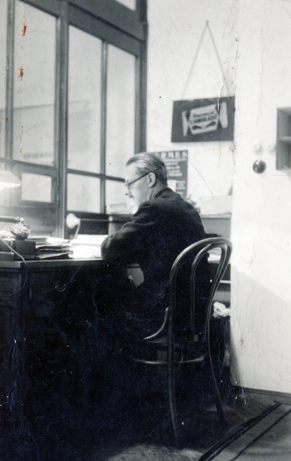 1938, Székely Pál, desk, Fortepan #222362