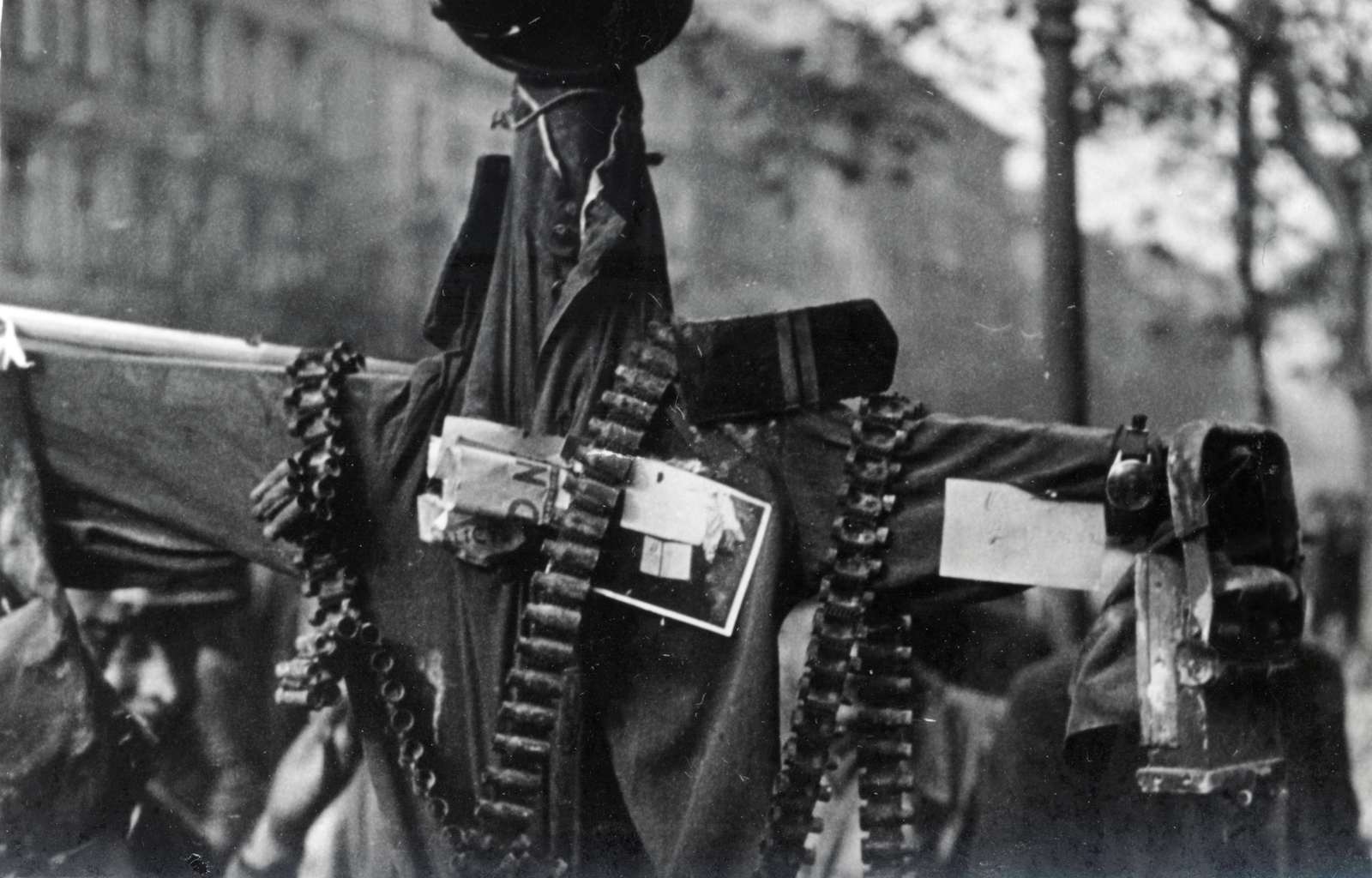 Hungary, Budapest VIII., a felvétel a József körút 46. számú ház előtt készült., 1956, Horváth János és családja, Budapest, doll, harness, Fortepan #222432