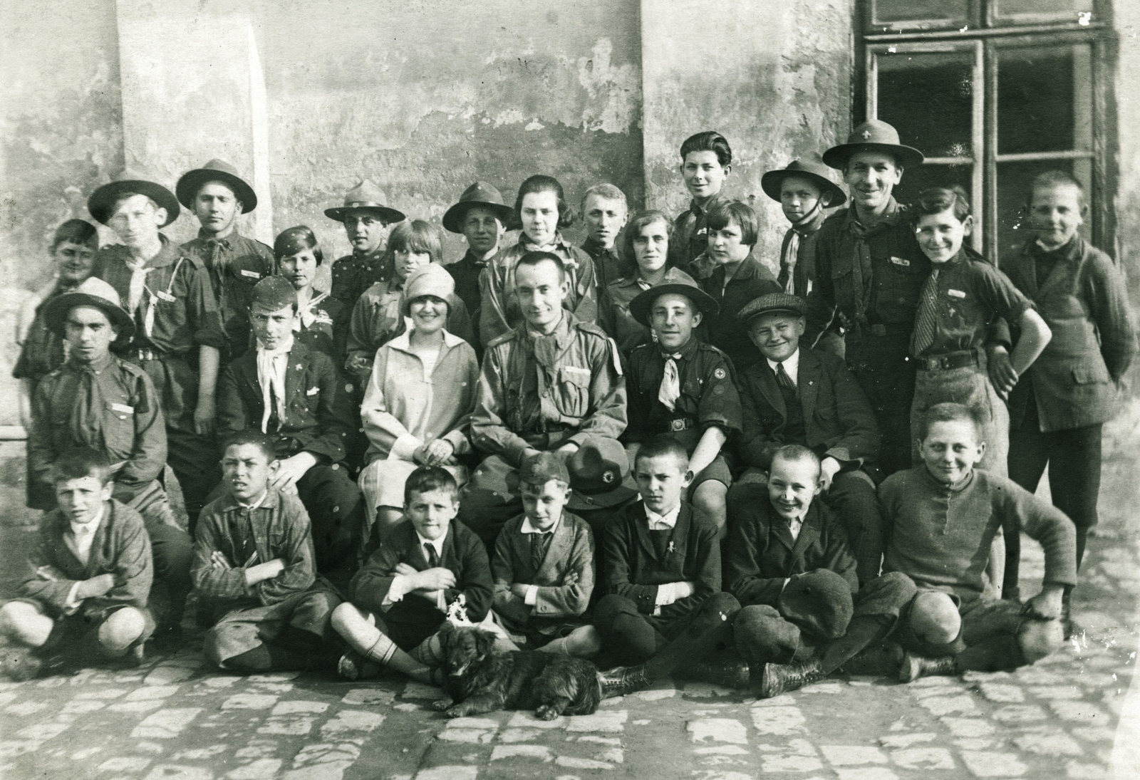 1932, Milkó, csoportkép, cserkész, Fortepan #222536