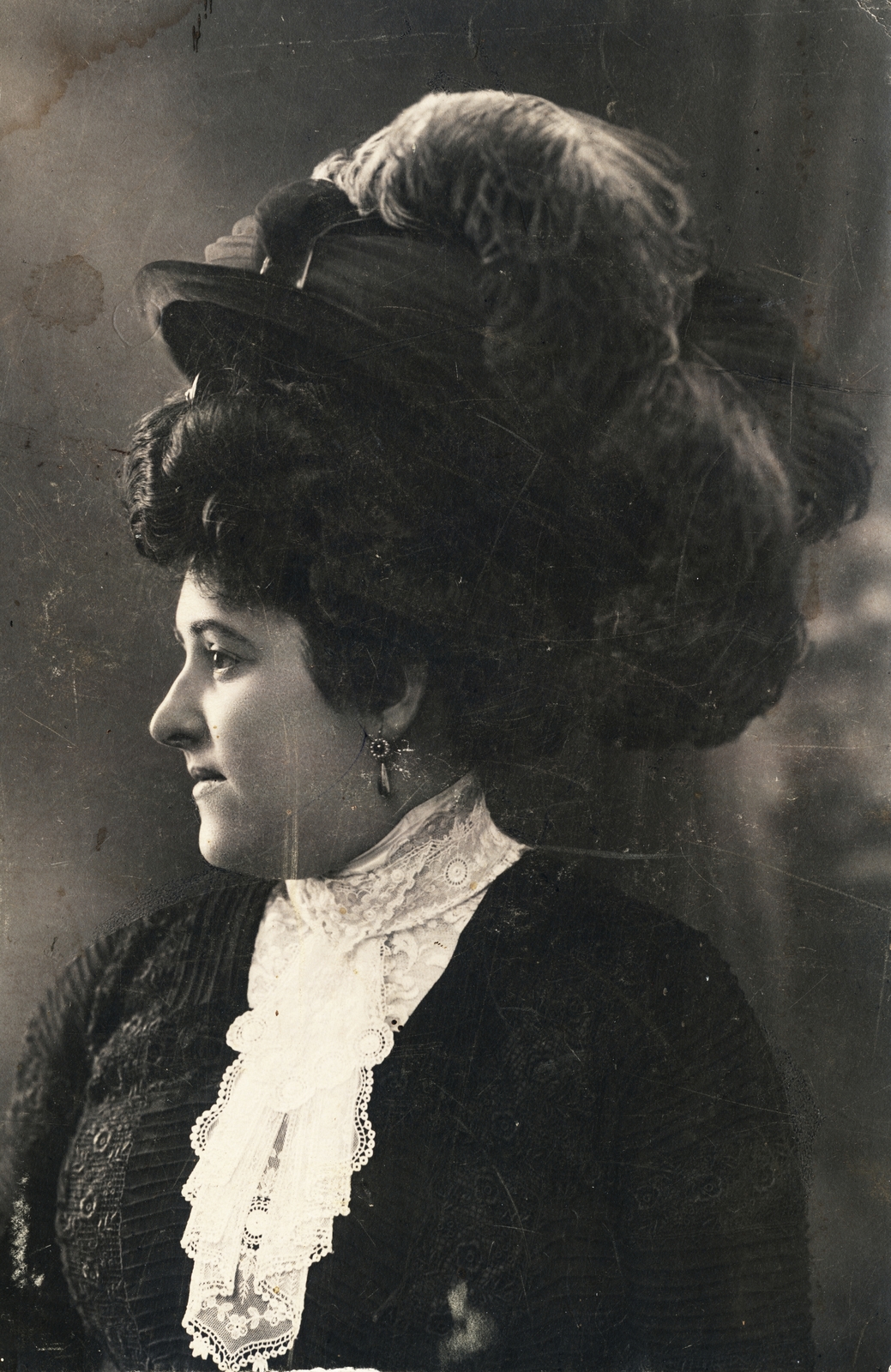 1904, Milkó, portrait, hat, lady, Fortepan #222573