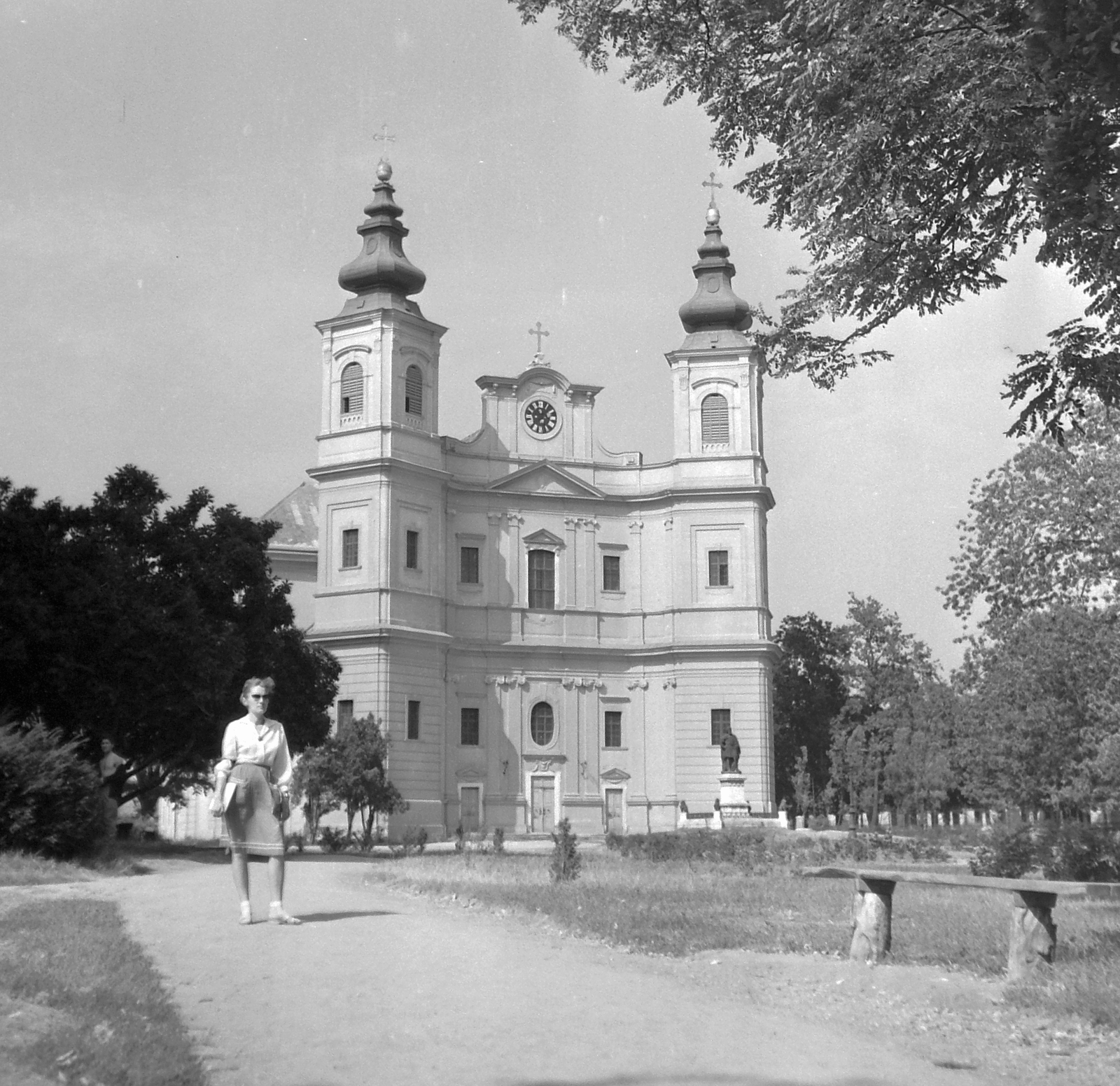 Romania,Transylvania, Oradea, római katolikus Székesegyház., 1961, Pálfi Balázs, Baroque-style, Cathedral, Giovanni Battista Ricca-design, Franz Anton Hillebrandt-design, Fortepan #22260