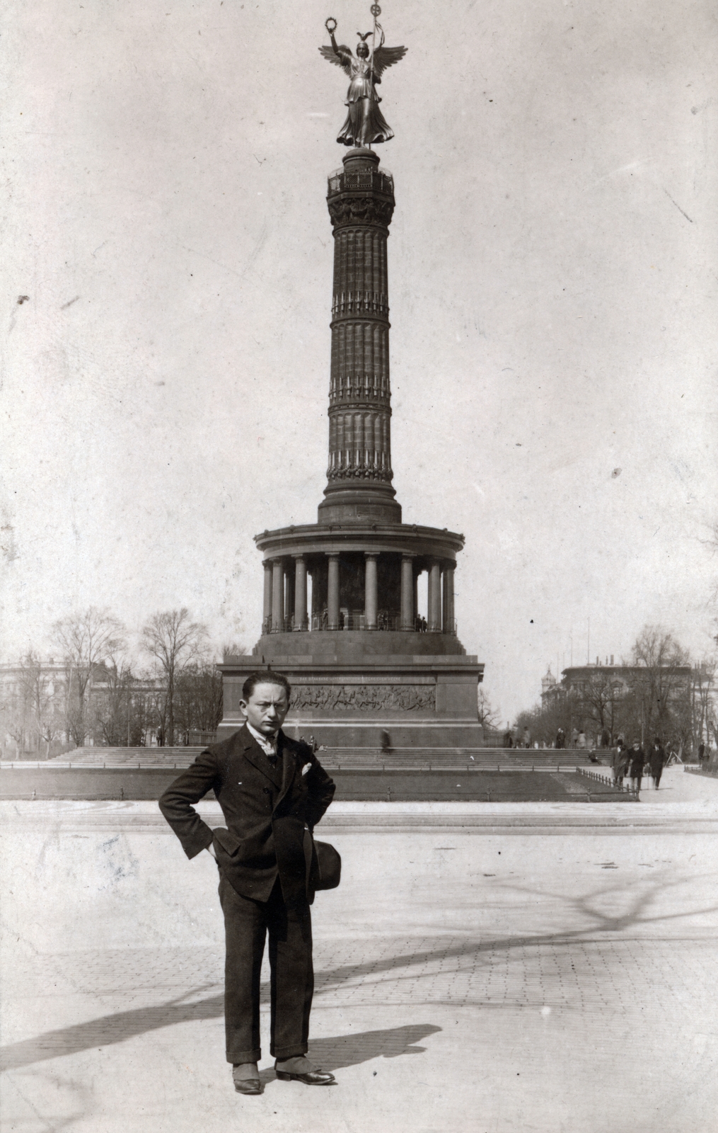 Germany, Berlin, Königsplatz (később Platz der Republik), Győzelmi oszlop (Siegessäule)., 1926, Sík Endre, Fortepan #222600