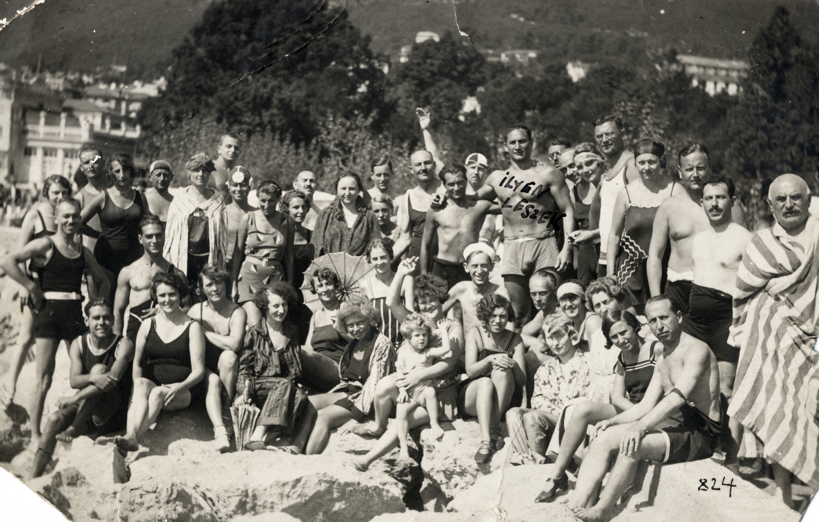 Croatia,Adriatic Sea, Opatija, balra a háttérben a Hotel Kvarner., 1927, Sík Endre, Fortepan #222609