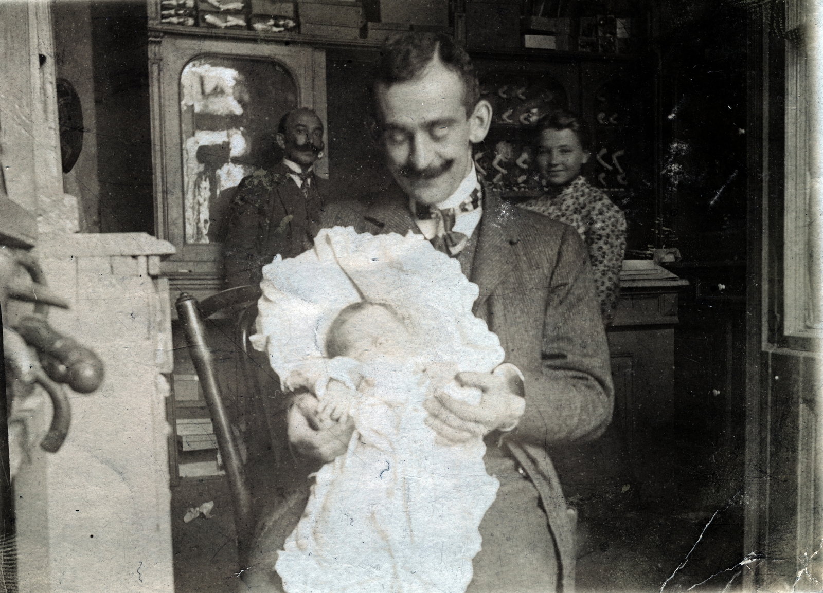 1904, Sík Endre, shop interior, newborn, Fortepan #222670