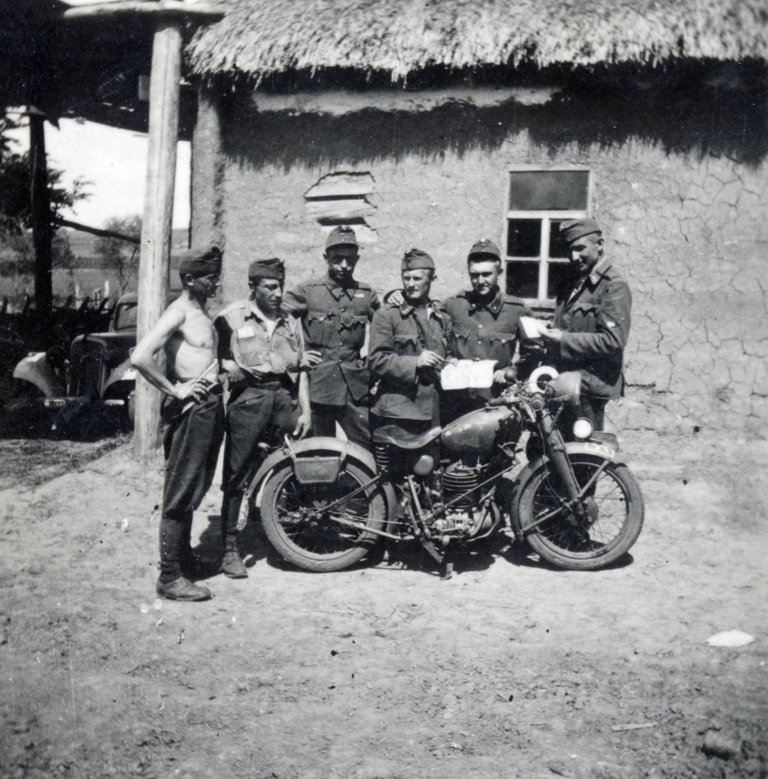 1941, Szöllősi Lászlóné, motorcycle, Fortepan #222789