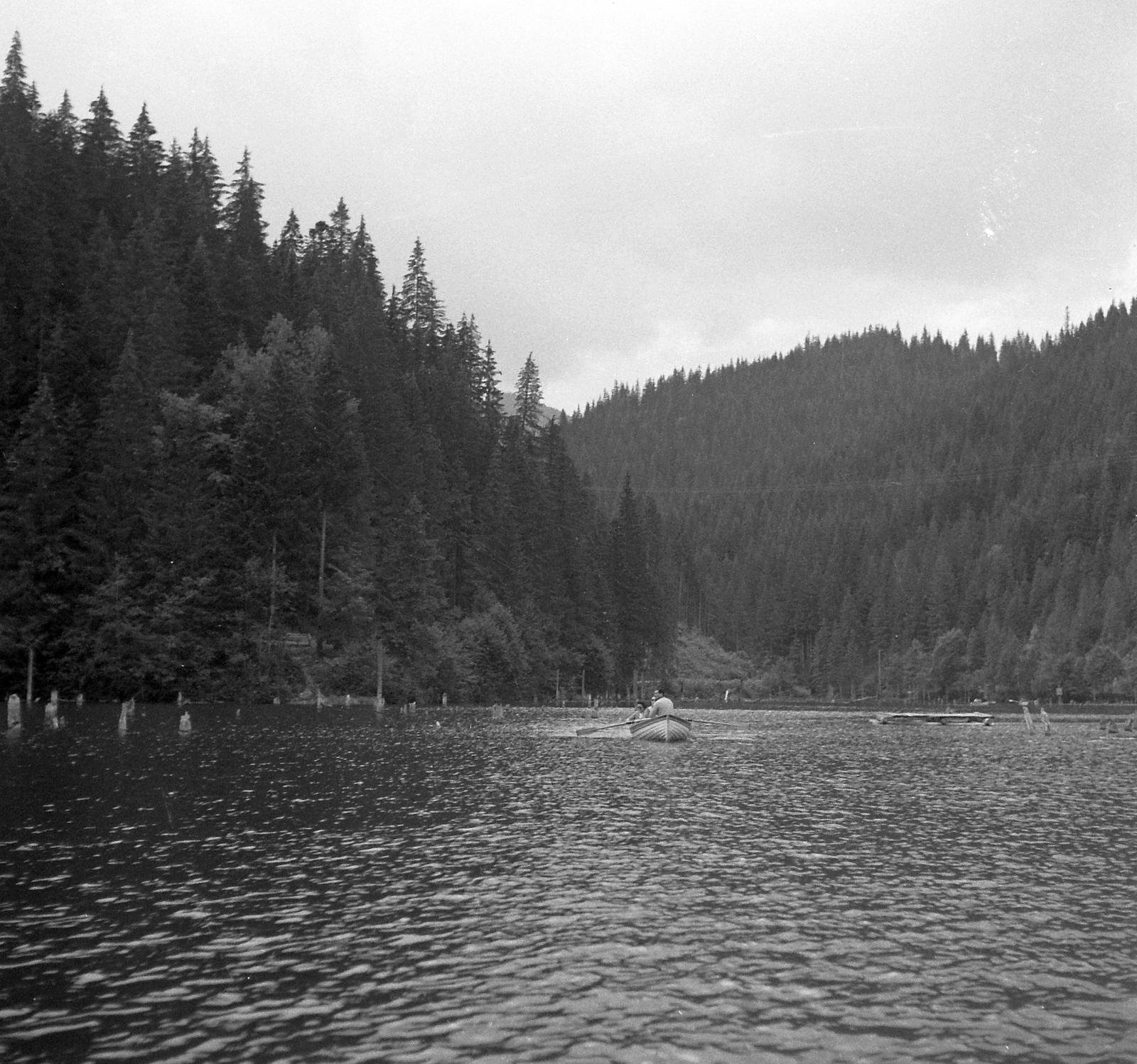 Romania,Transylvania, Lacul Rosu,Hasmas Mountains, 1961, Pálfi Balázs, Fortepan #22284