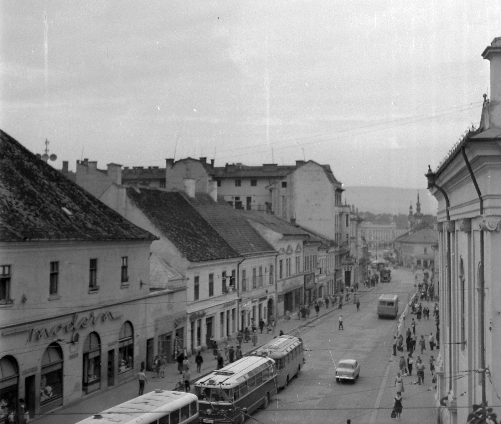 Romania,Transylvania, Cluj-Napoca, Wesselényi Miklós utca (Strada Regele Ferdinand, ekkor Strada Dózsa György)., 1961, Pálfi Balázs, Fortepan #22298