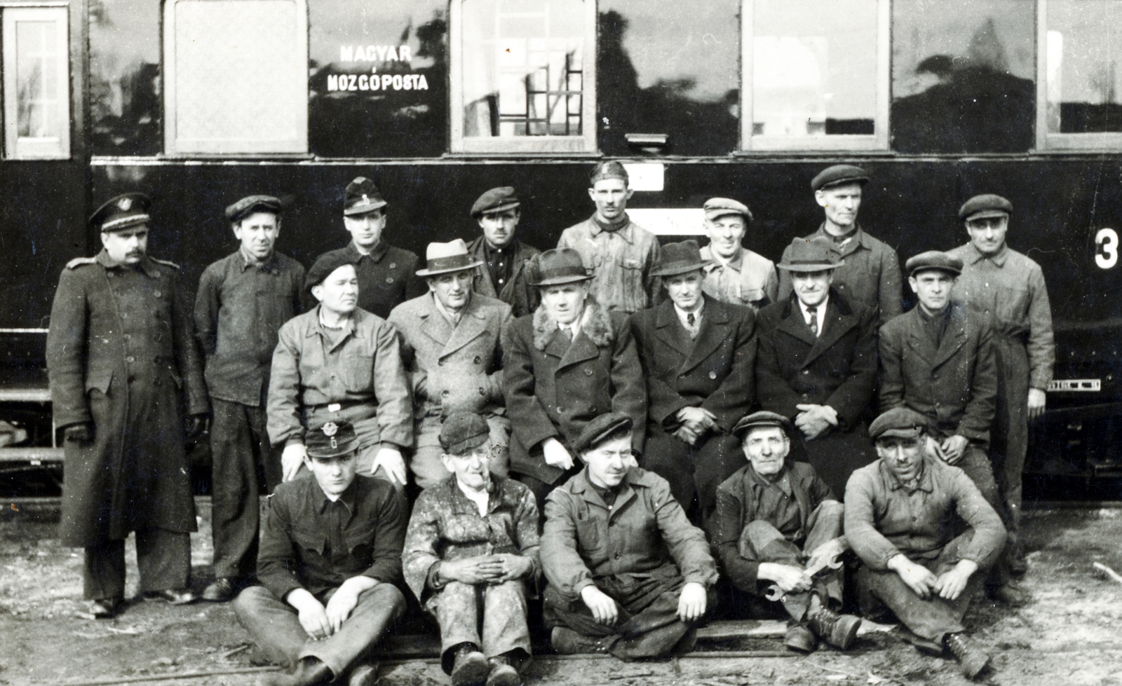 1930, Major Lajos, csoportkép, munkás, posta, Fortepan #222998