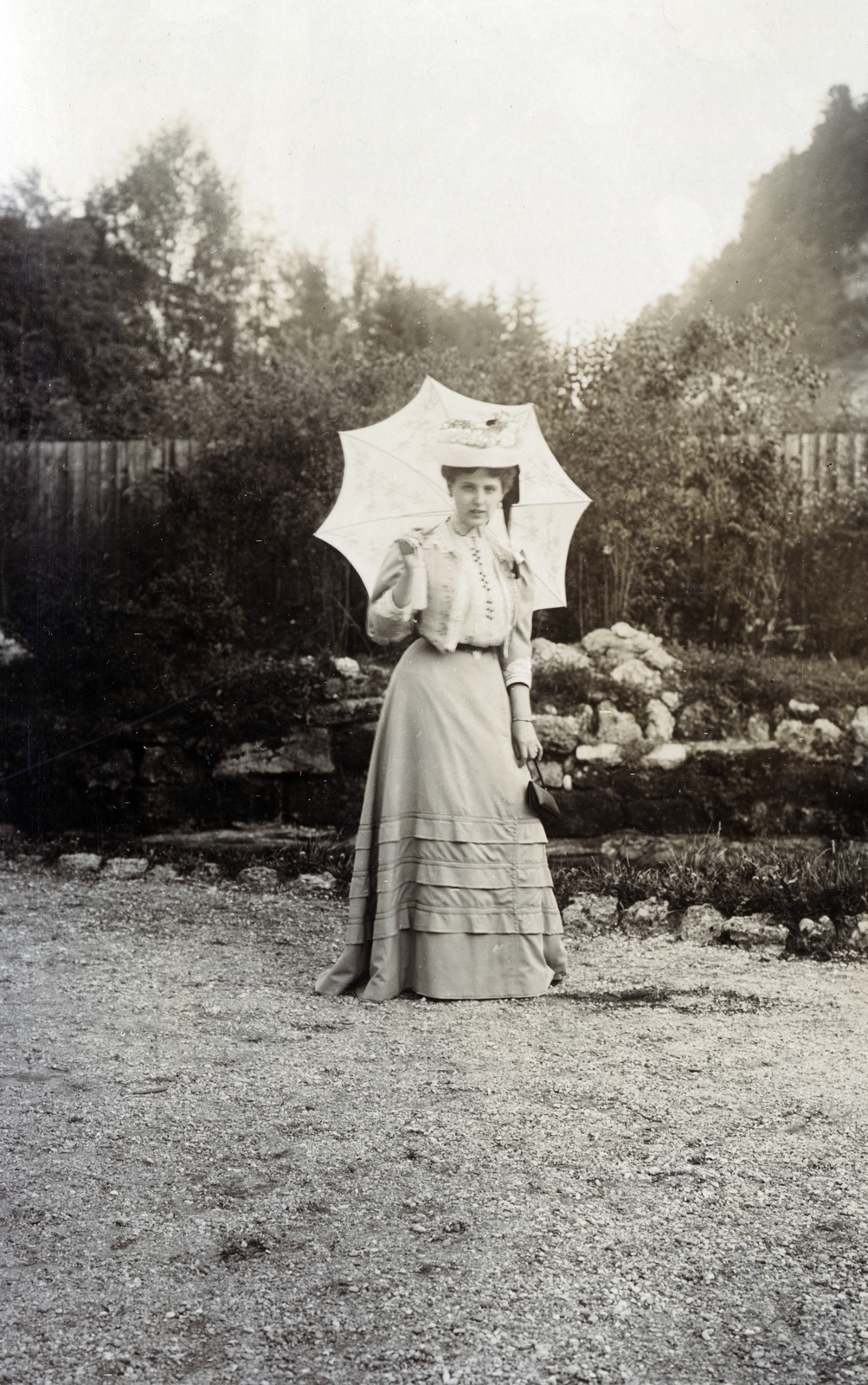 1916, Közösségi Szociális Szövetkezet, napernyő, Fortepan #223490