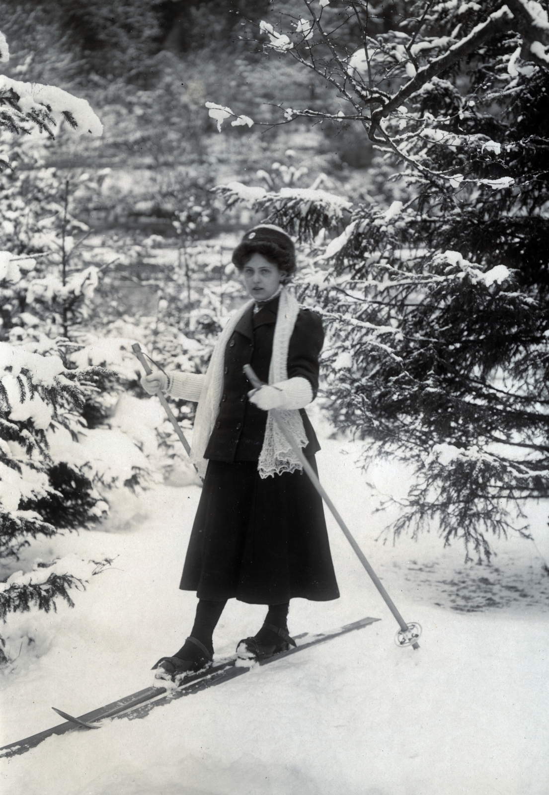 1917, Közösségi Szociális Szövetkezet, skiing, Fortepan #223513