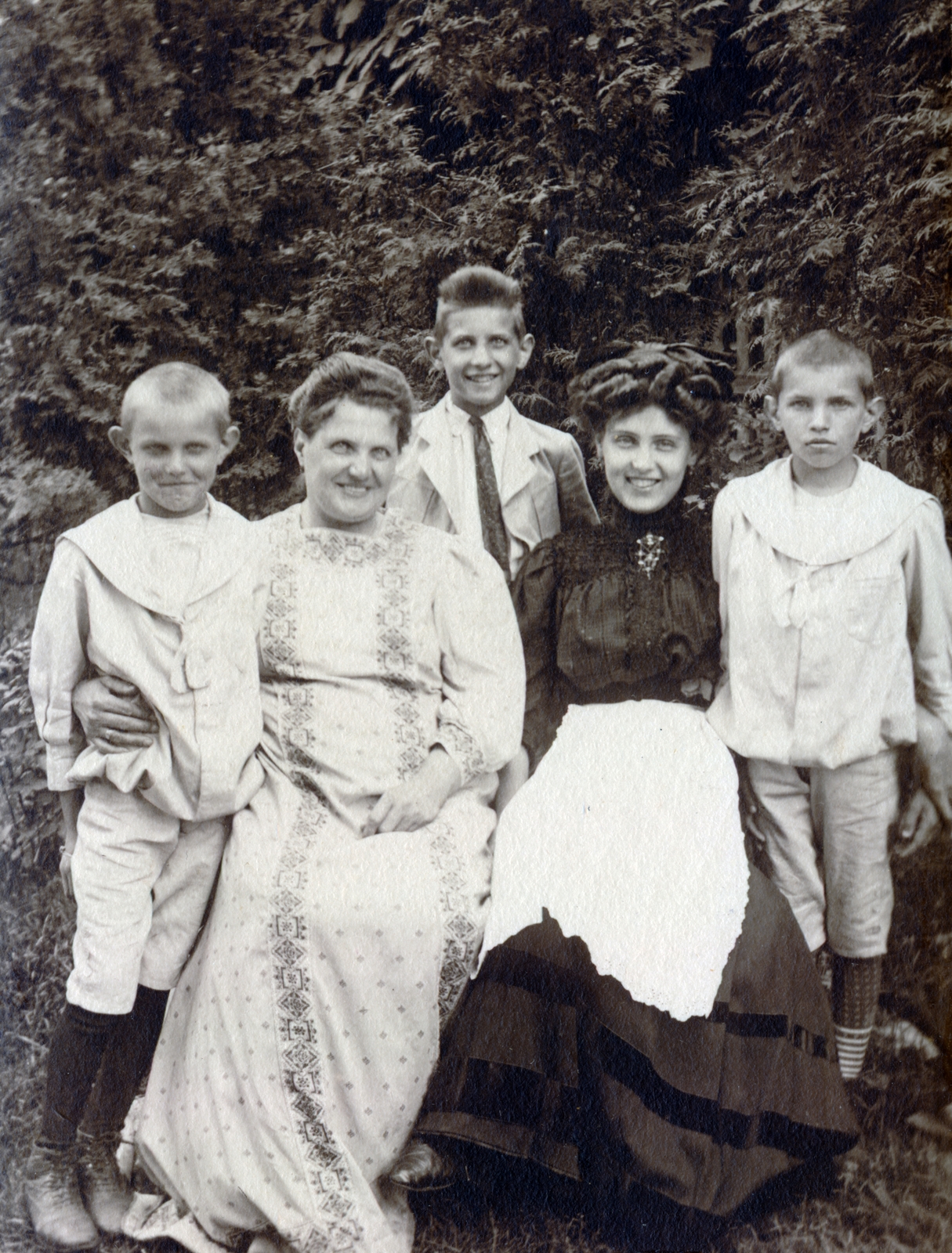 1917, Közösségi Szociális Szövetkezet, smile, kid, tableau, kid, woman, boy, Fortepan #223529