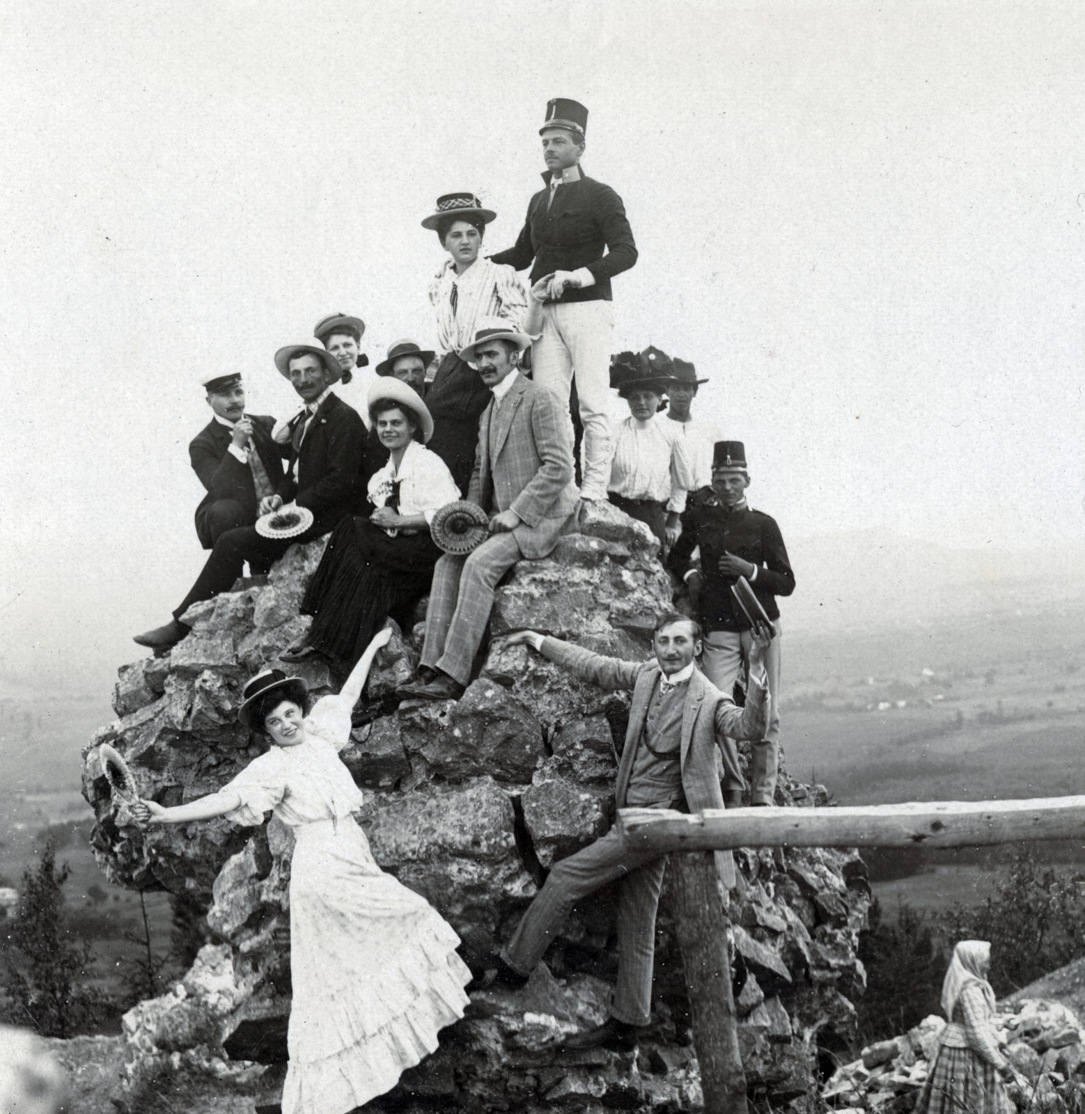 1917, Közösségi Szociális Szövetkezet, Best of, fashion, rock, hat, excursion, Fortepan #223560