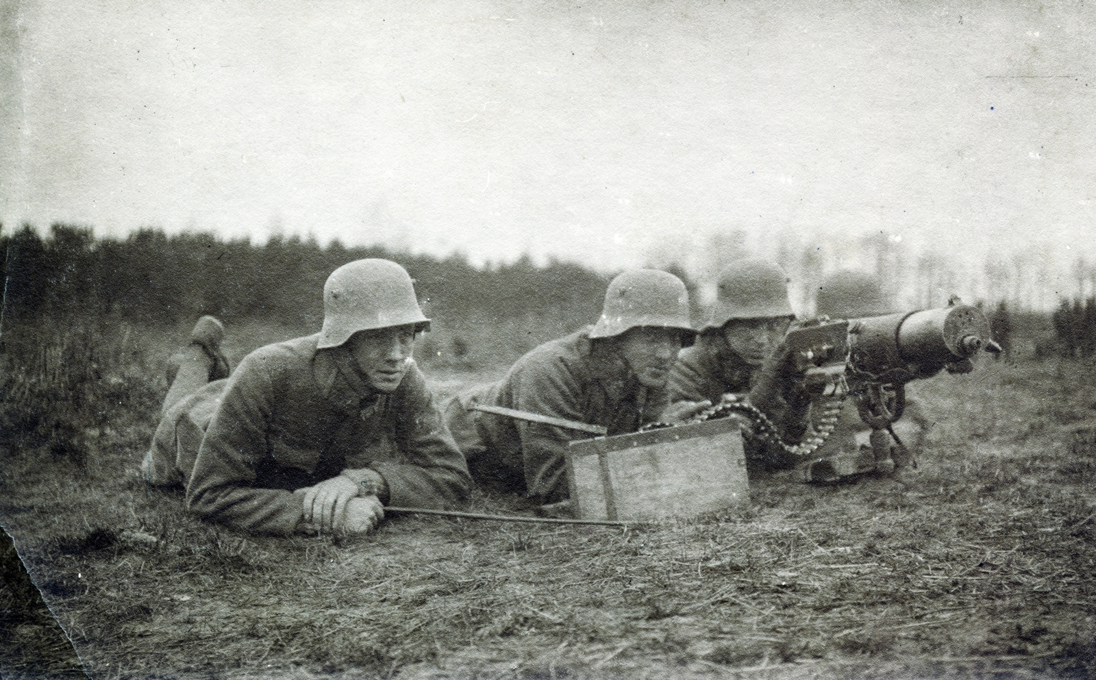 1916, Kellerné Alánt Andrea, machine gun, Schwarzlose-brand, Fortepan #223780