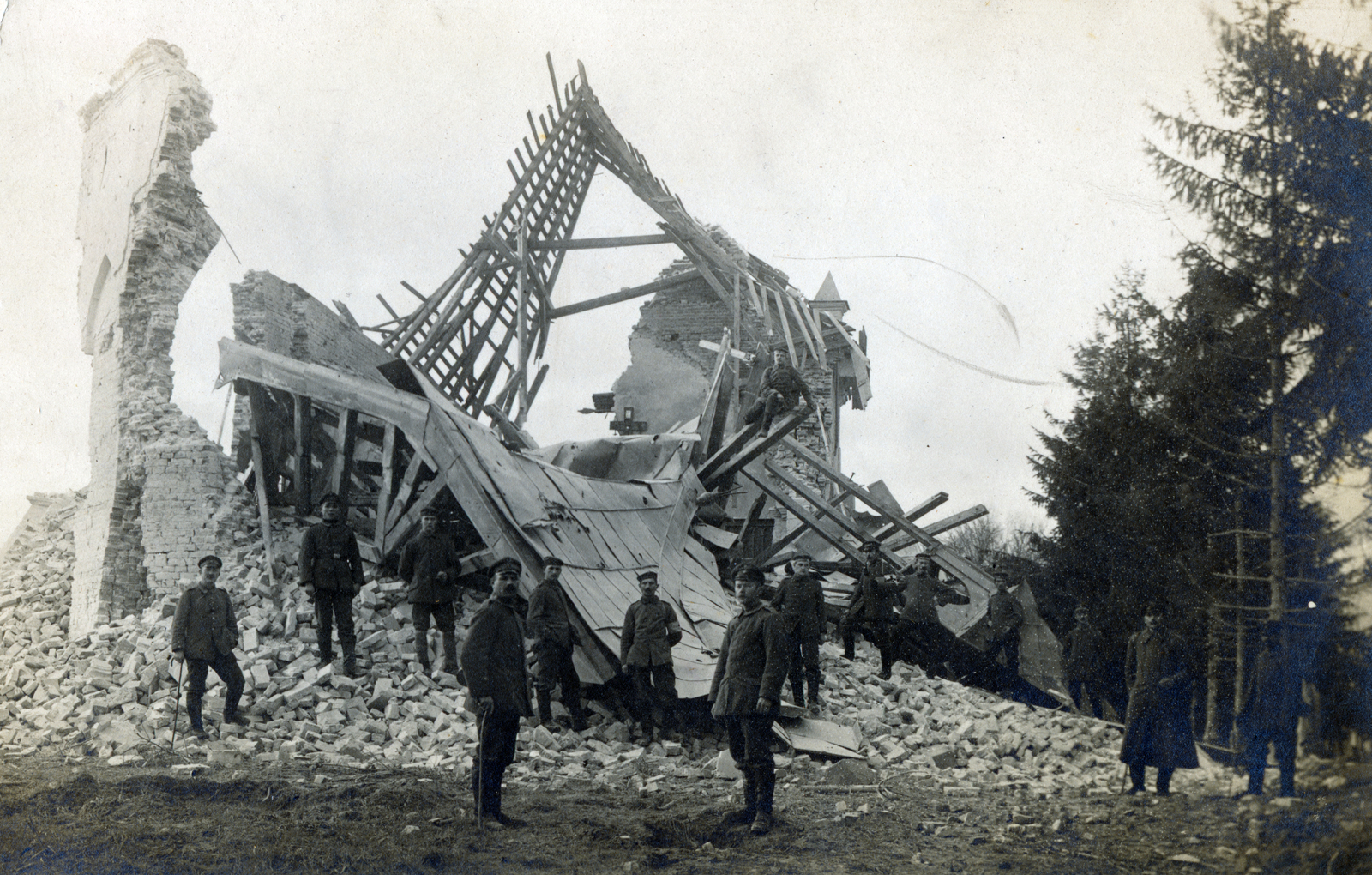 1916, Kellerné Alánt Andrea, damaged building, Fortepan #223787