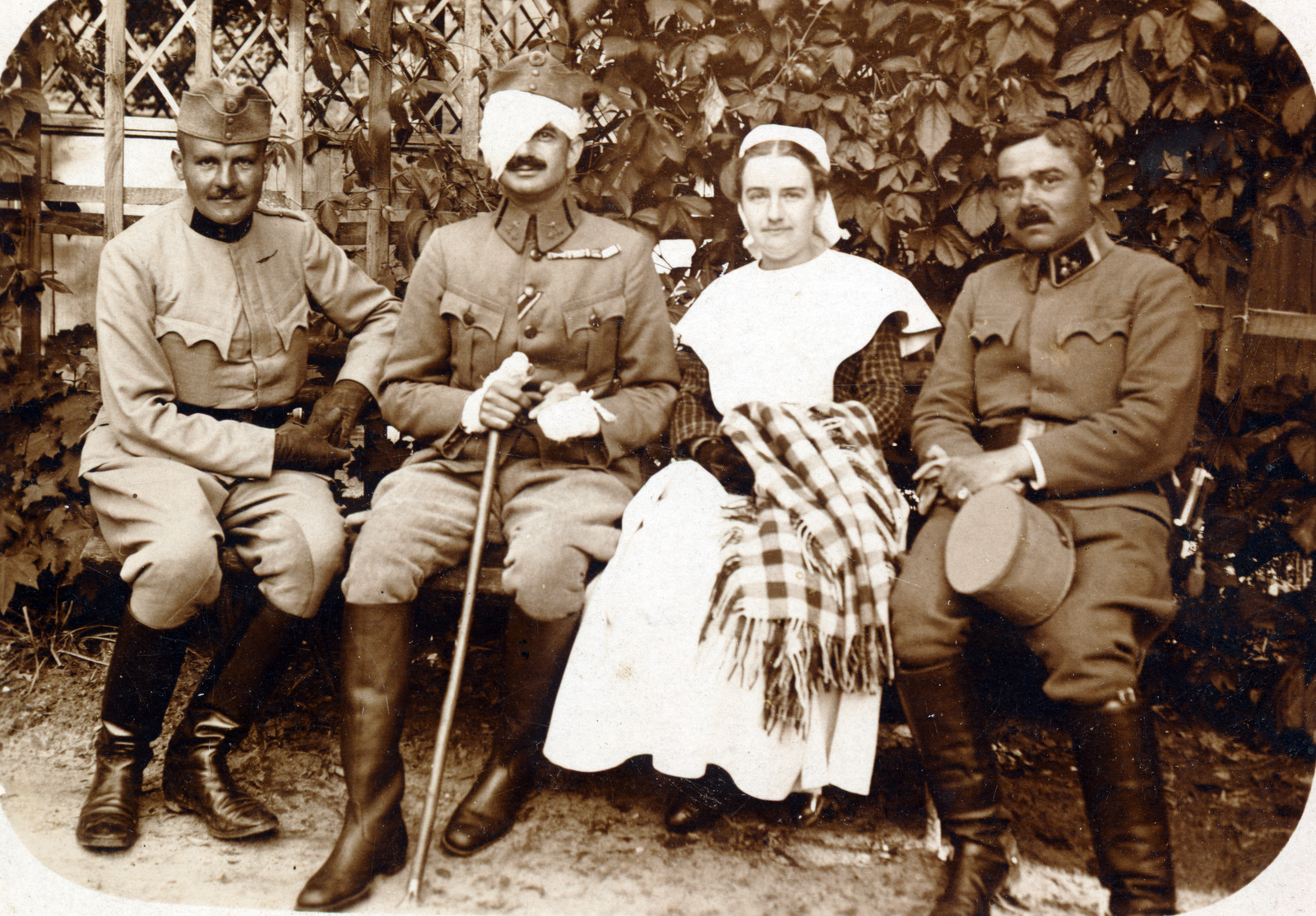 1916, Kellerné Alánt Andrea, war wounds, Fortepan #223796