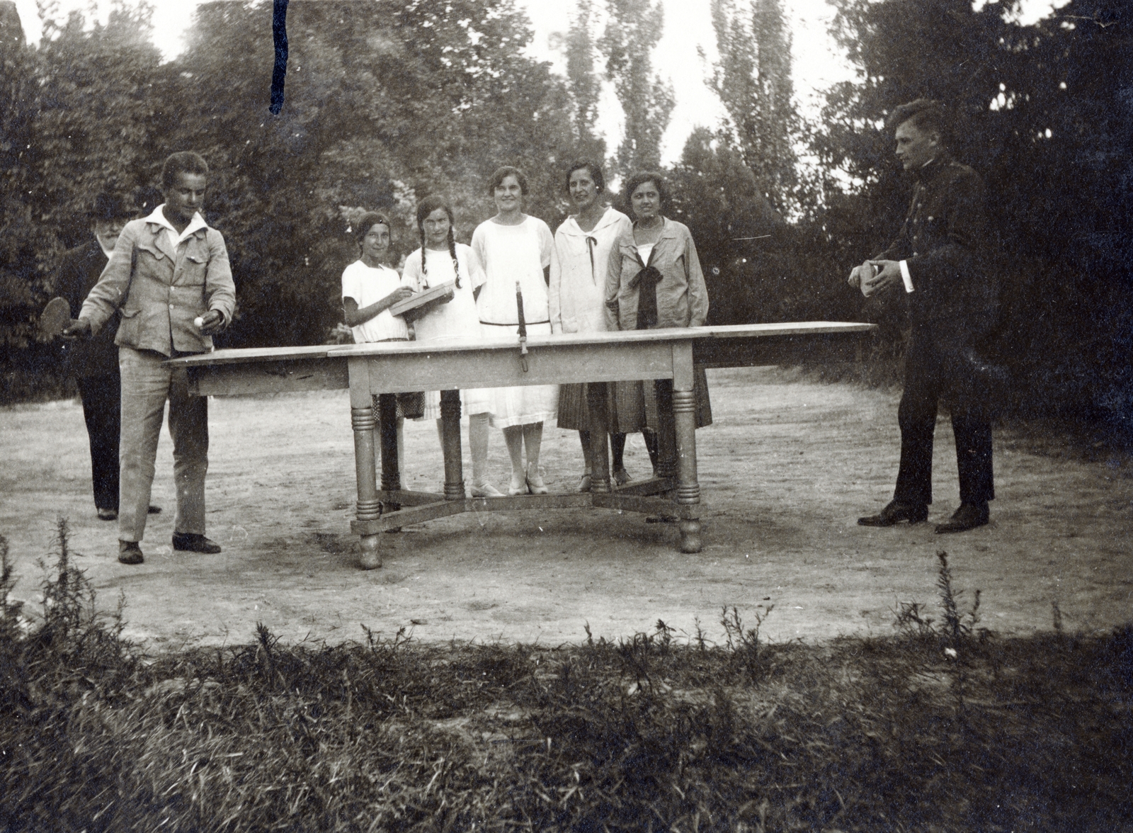 1926, Fortepan/Album080, table tennis table, Fortepan #224063
