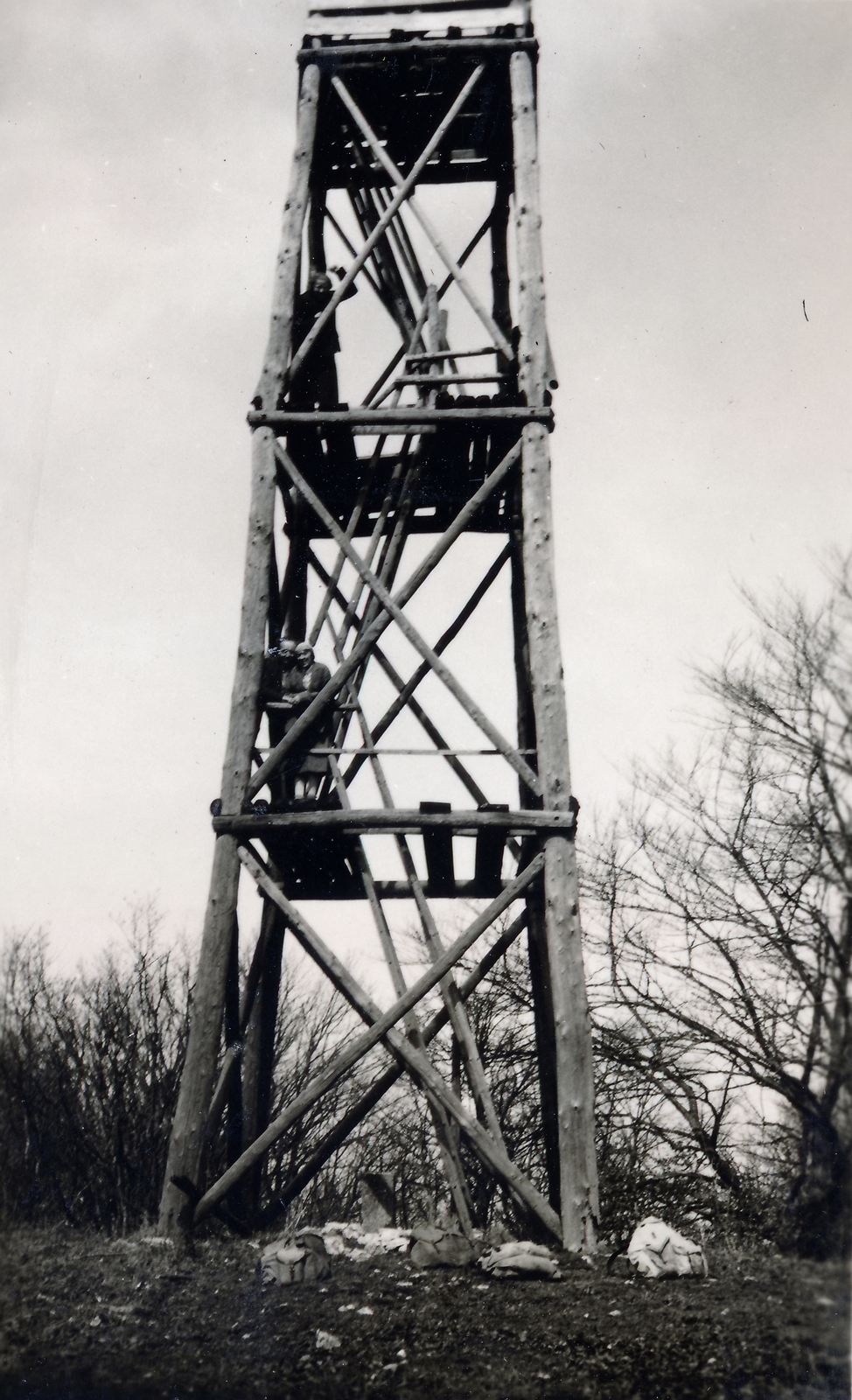 Hungary, Kőris-hegy, kilátó., 1933, Kieselbach Tamás, lookout, Fortepan #224091