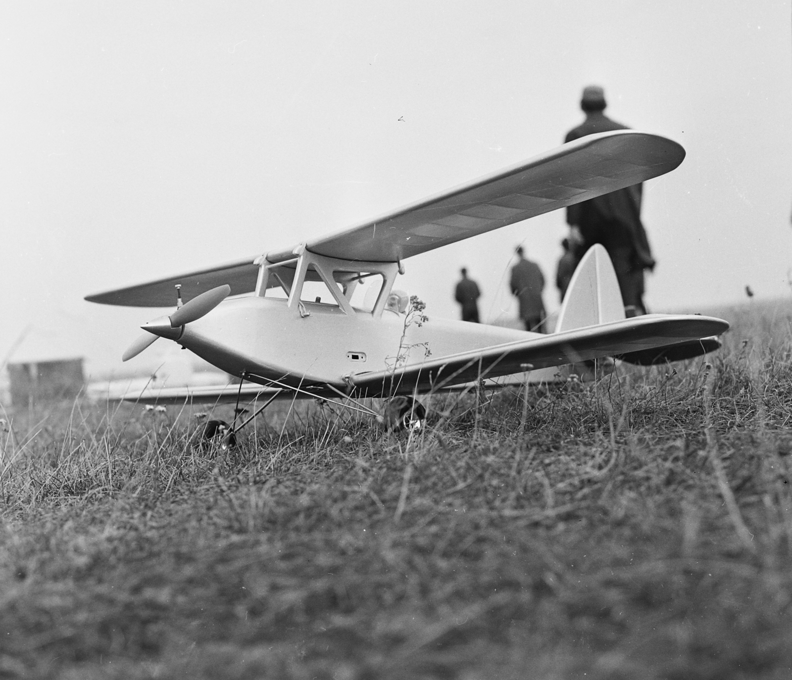 Hungary, Pécs, a Mecseki Ércbányászati Vállalat modellezőklubjának rádiótávirányítású repülőgépmodellje., 1970, MHSZ, model plane, Budapest, biplane, Fortepan #22410