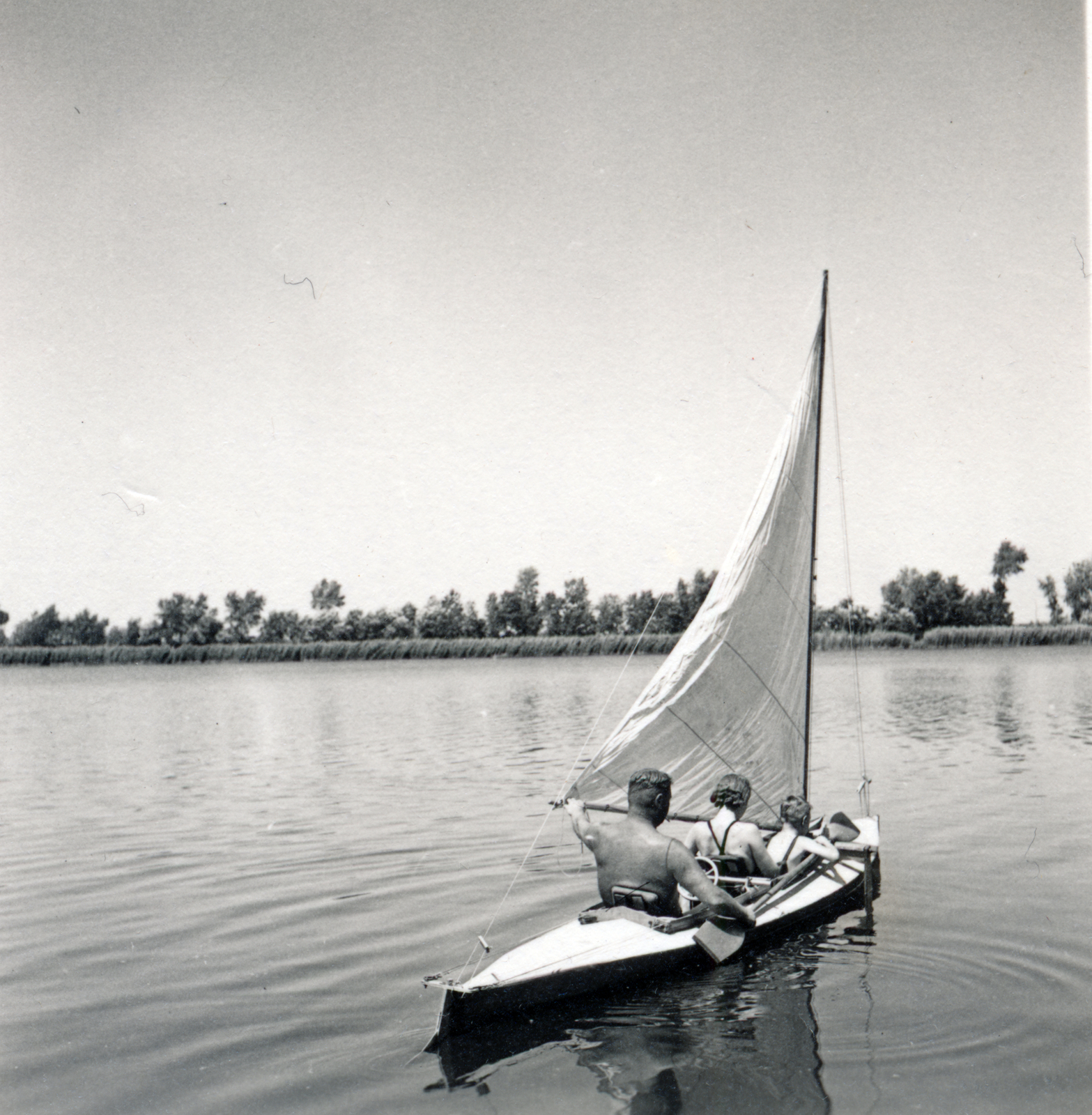 1940, Kieselbach Tamás, sailboat, kayak, Fortepan #224271