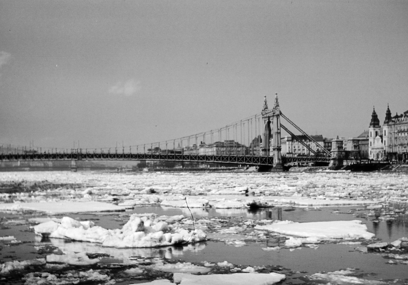 1941, Kieselbach Tamás, ice breaking, ice field;ice float, Fortepan #224309